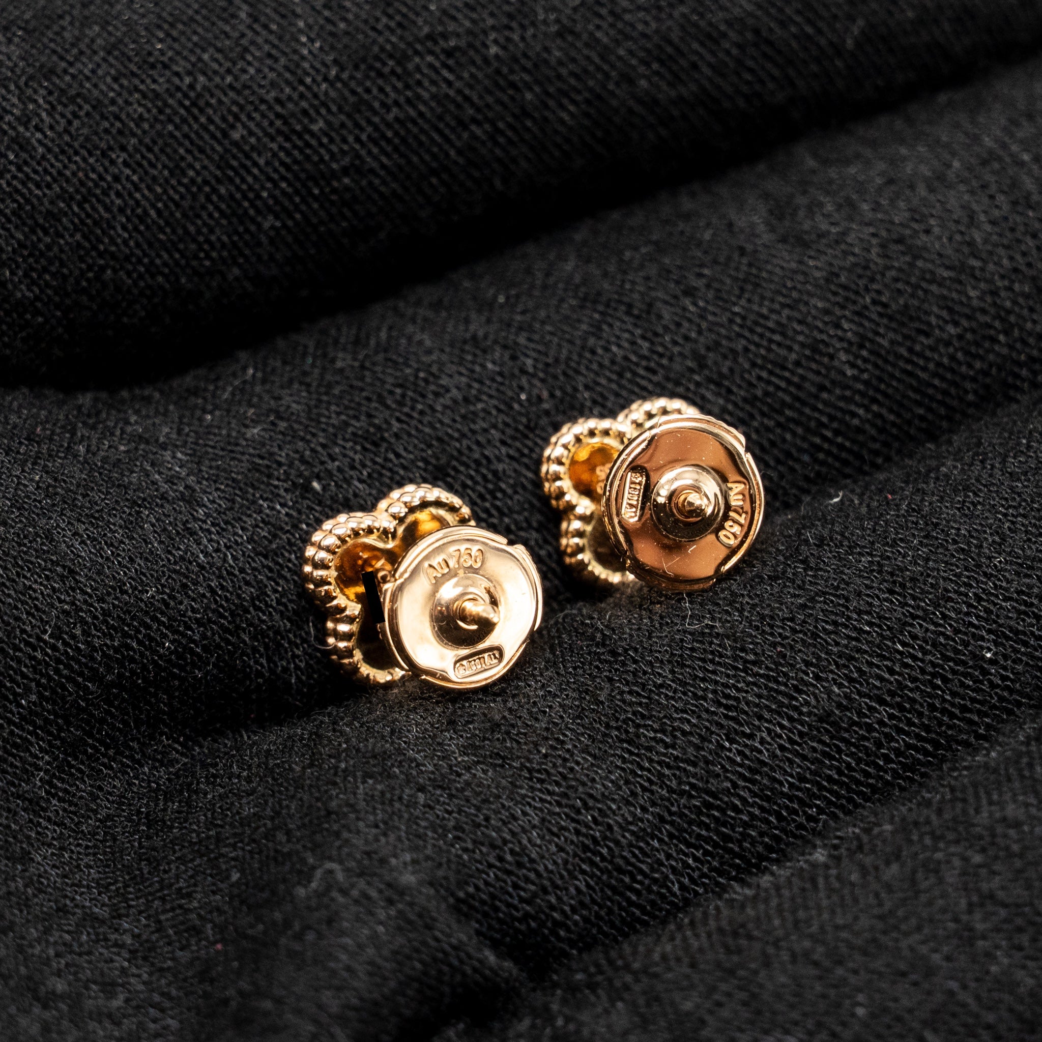 VAN CLEEF & ARPELS SWEET ALHAMBRA EARSTUDS/EARRINGS ROSE GOLD