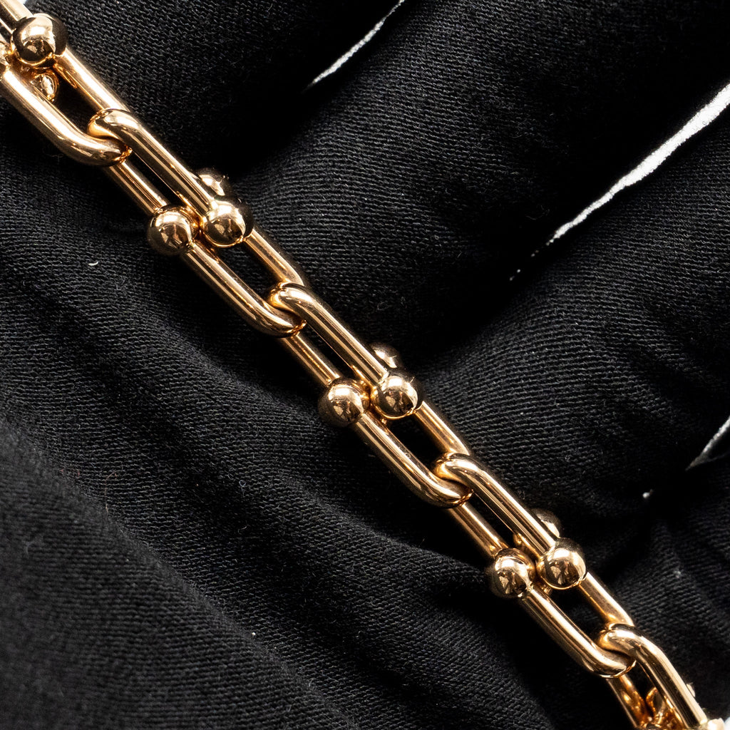 TIFFANY HARDWARE MEDIUM LINK NECKLACE ROSE GOLD