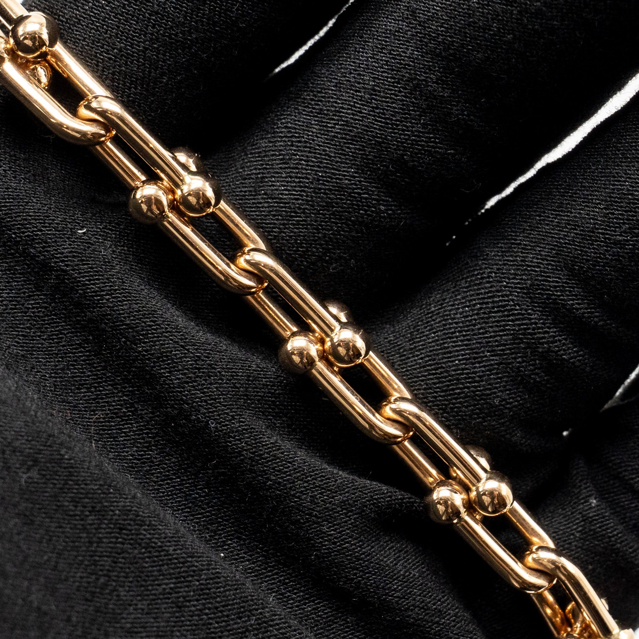 TIFFANY HARDWARE MEDIUM LINK NECKLACE ROSE GOLD