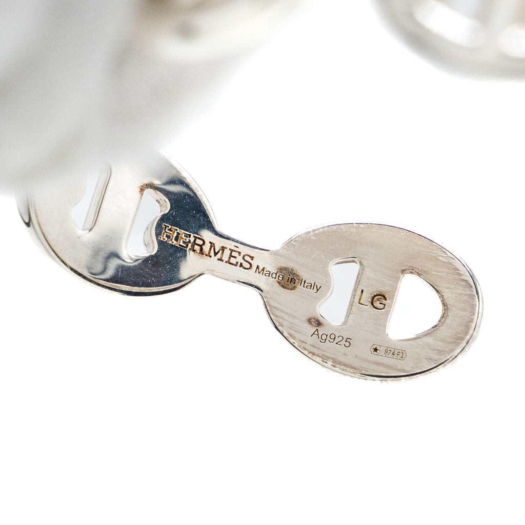 HERMES CHAINE D’ANCRE ENCHAINEE BRACELET STERLING SILVER