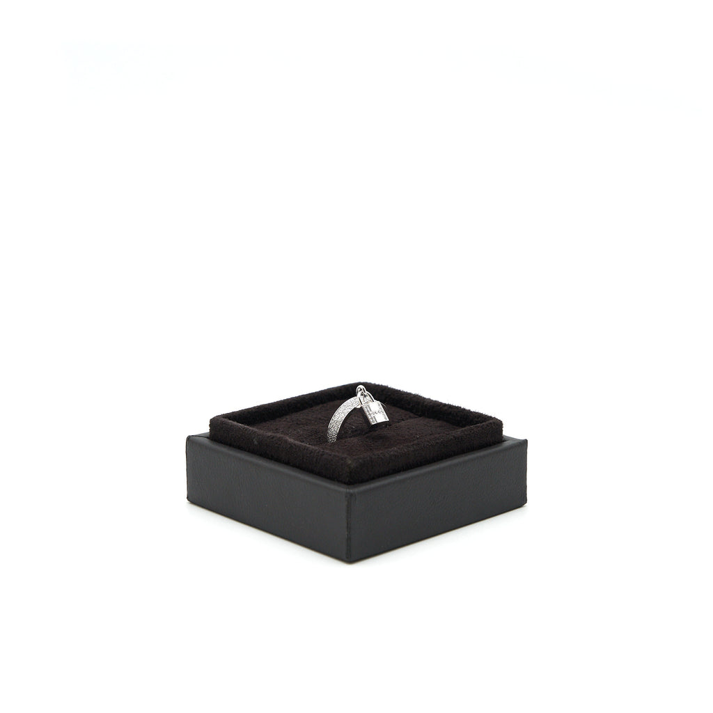 HERMES KELLY CLOCHETTE RING WHITE GOLD WITH DIMONDS