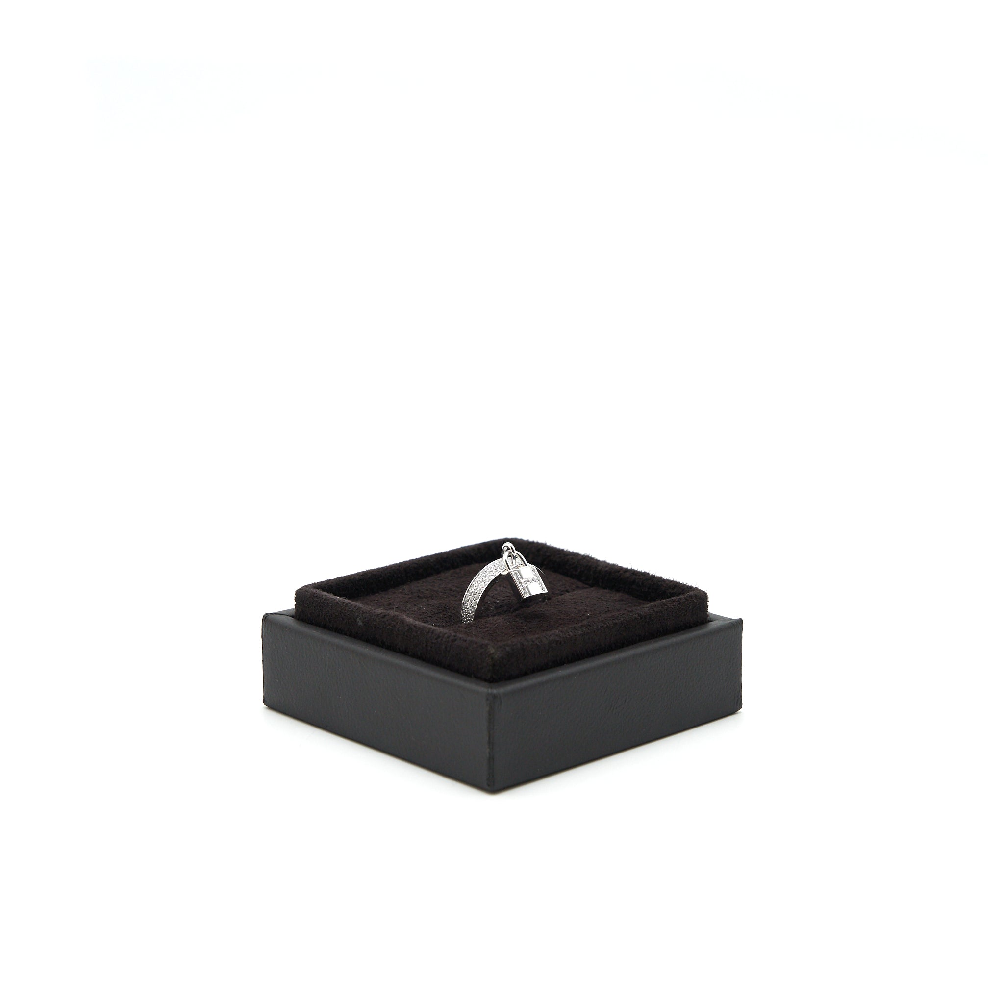 HERMES KELLY CLOCHETTE RING WHITE GOLD WITH DIMONDS