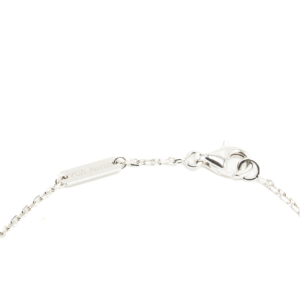 VAN CLEEF & ARPELS VINTAGE ALHAMBRA PENDANT TURQUOISE / 18K WHITE GOLD