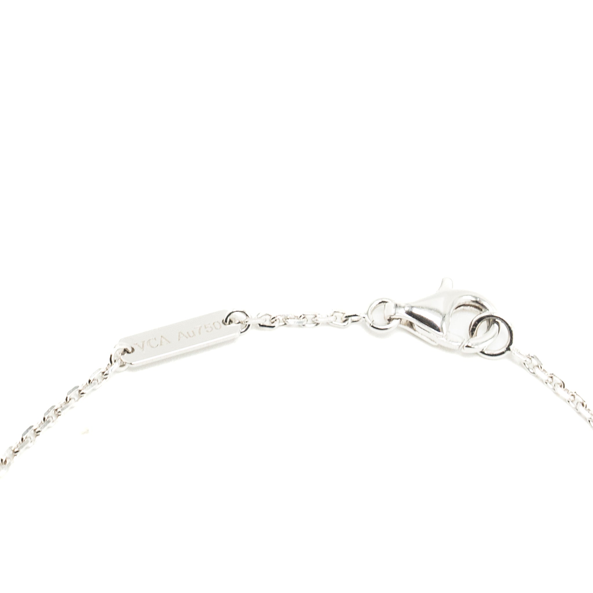 VAN CLEEF & ARPELS VINTAGE ALHAMBRA PENDANT TURQUOISE / 18K WHITE GOLD
