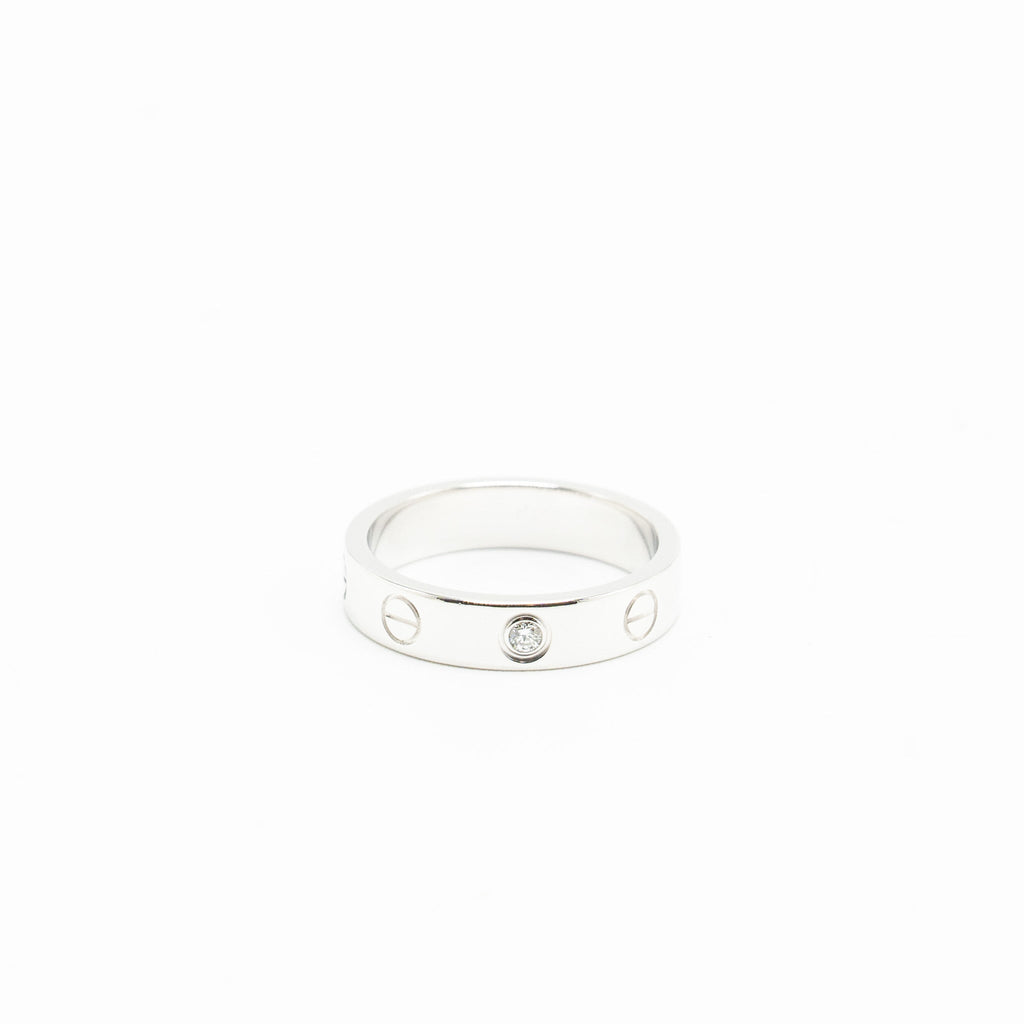 CARTIER LOVE WEDDING BAND WHITE GOLD, DIAMOND
