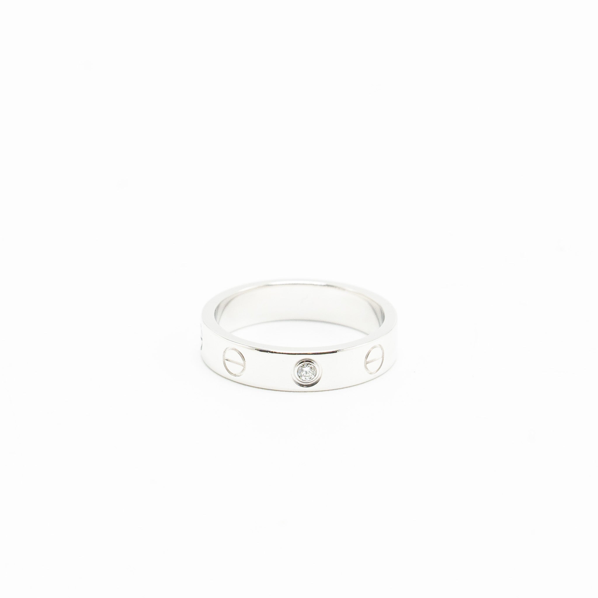 CARTIER LOVE WEDDING BAND WHITE GOLD, DIAMOND