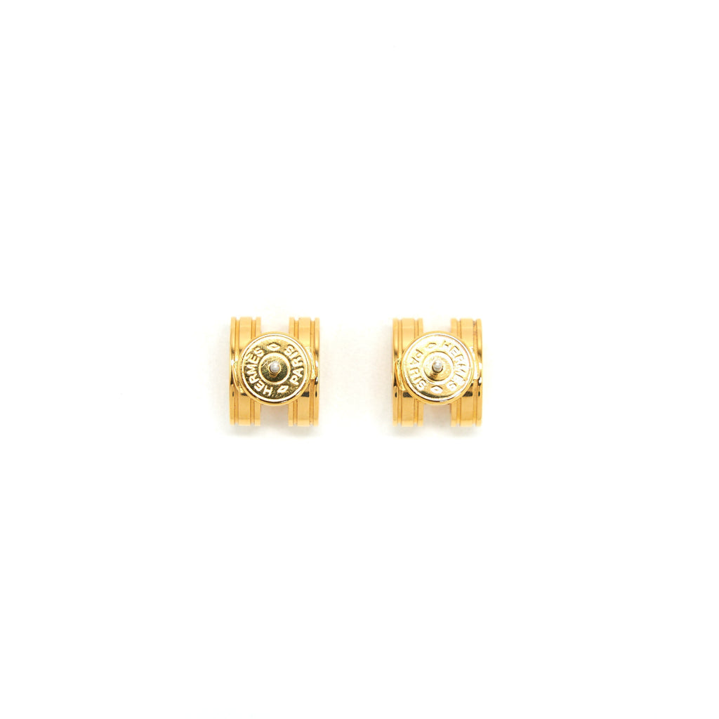 HERMES MINI POP H EARRINGS GHW