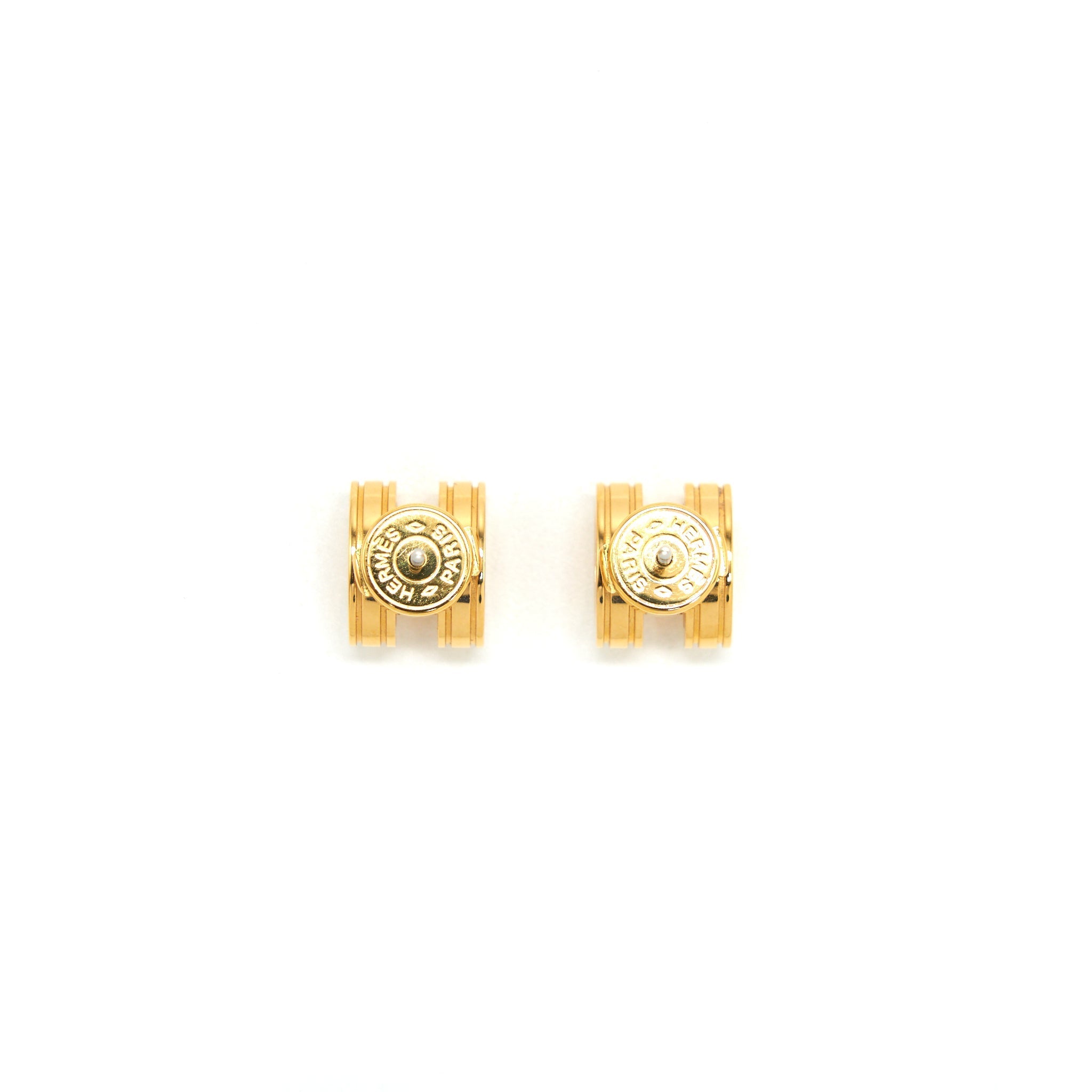 HERMES MINI POP H EARRINGS GHW