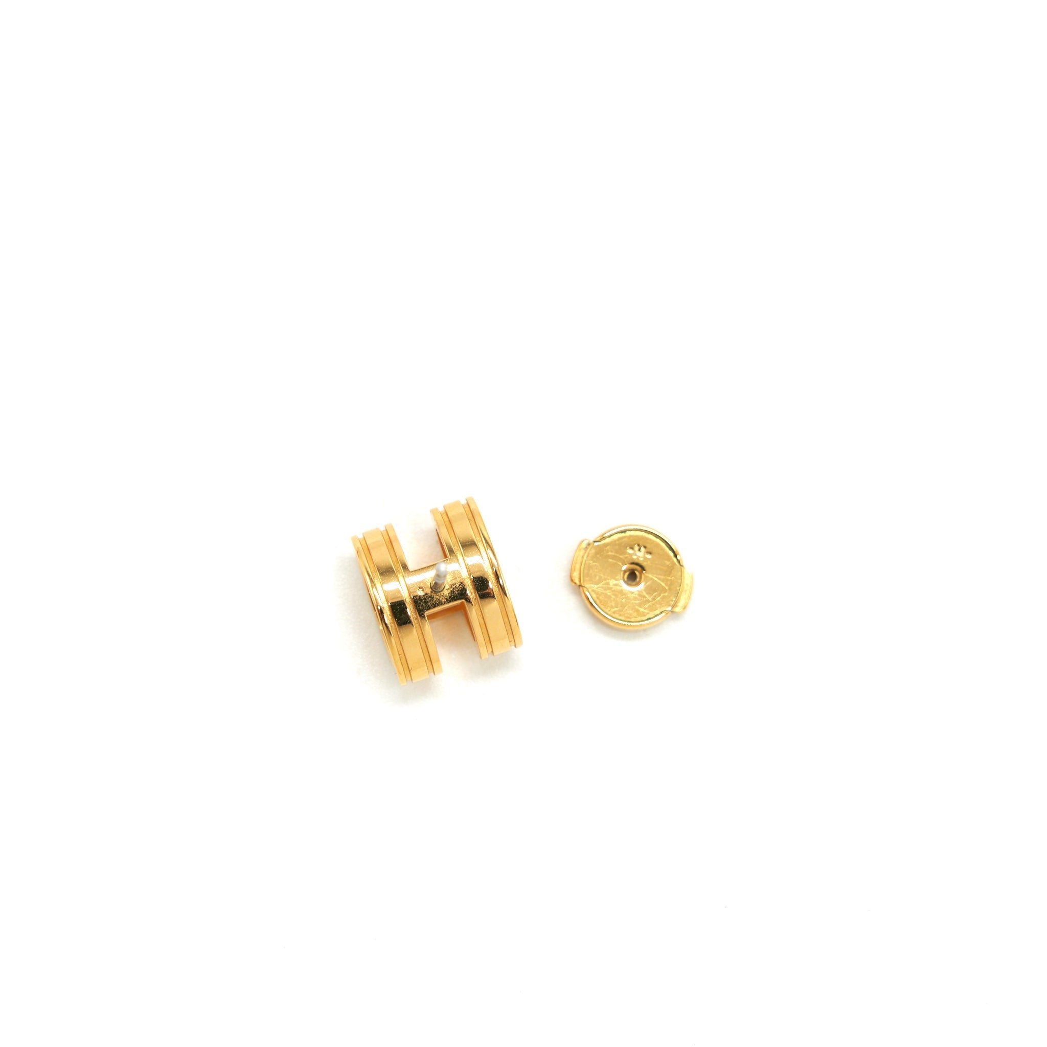 HERMES MINI POP H EARRINGS GHW