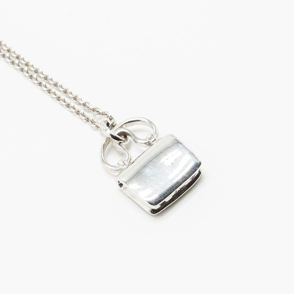 HERMES AMULETTE CONSTANCE PENDANT WHITE GOLD, DIAMONDS (OLD VERSION)