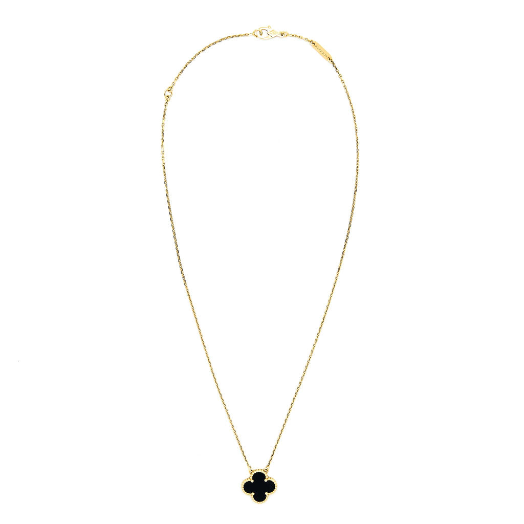 VAN CLEEF & ARPELS SWEET ALHAMBRA PENDANT YELLOW GOLD
