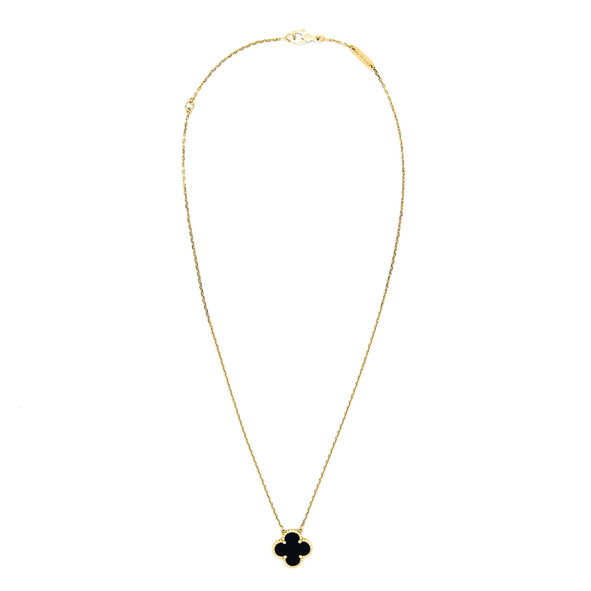 VAN CLEEF & ARPELS SWEET ALHAMBRA PENDANT YELLOW GOLD
