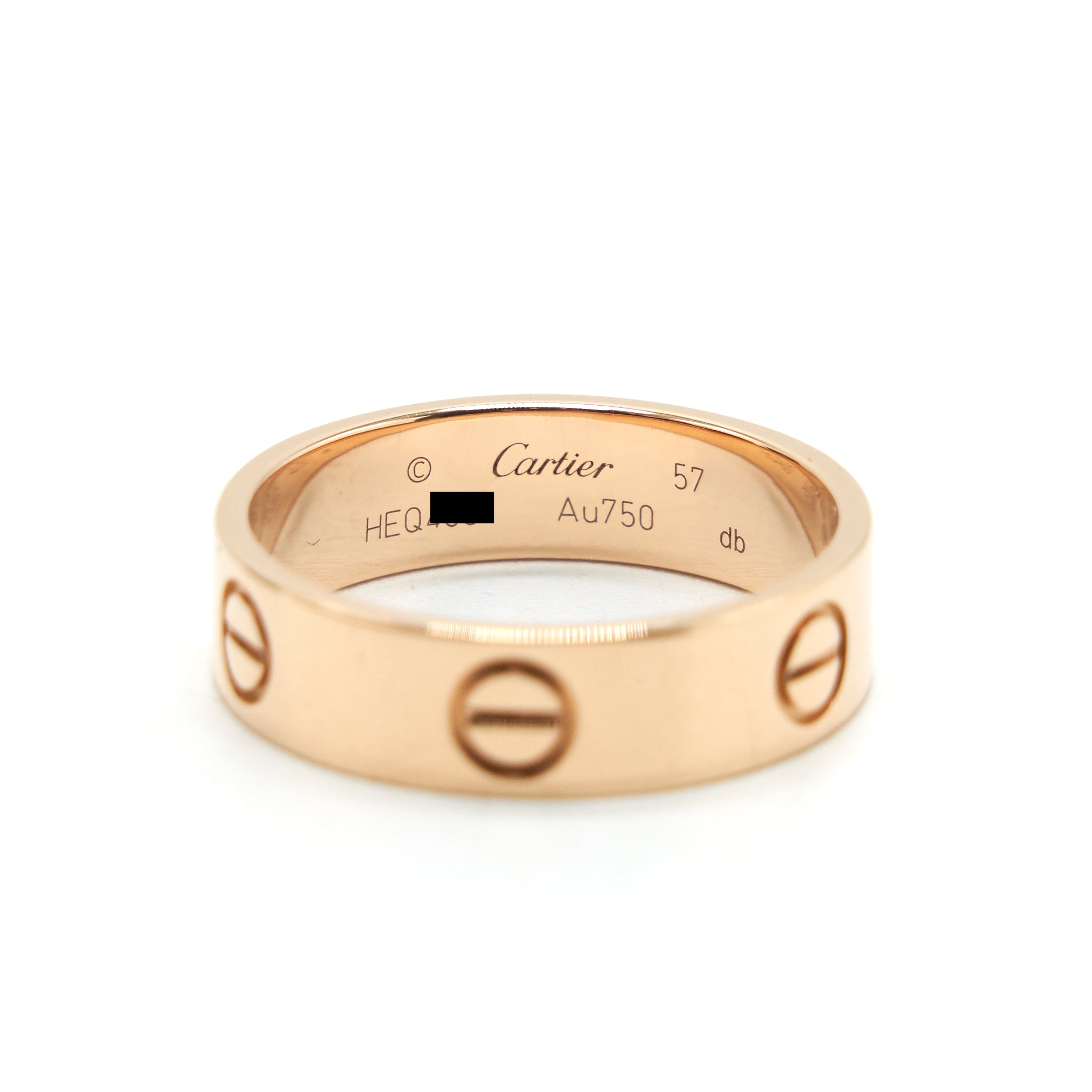 CARTIER LOVE RING ROSE GOLD MEN'S