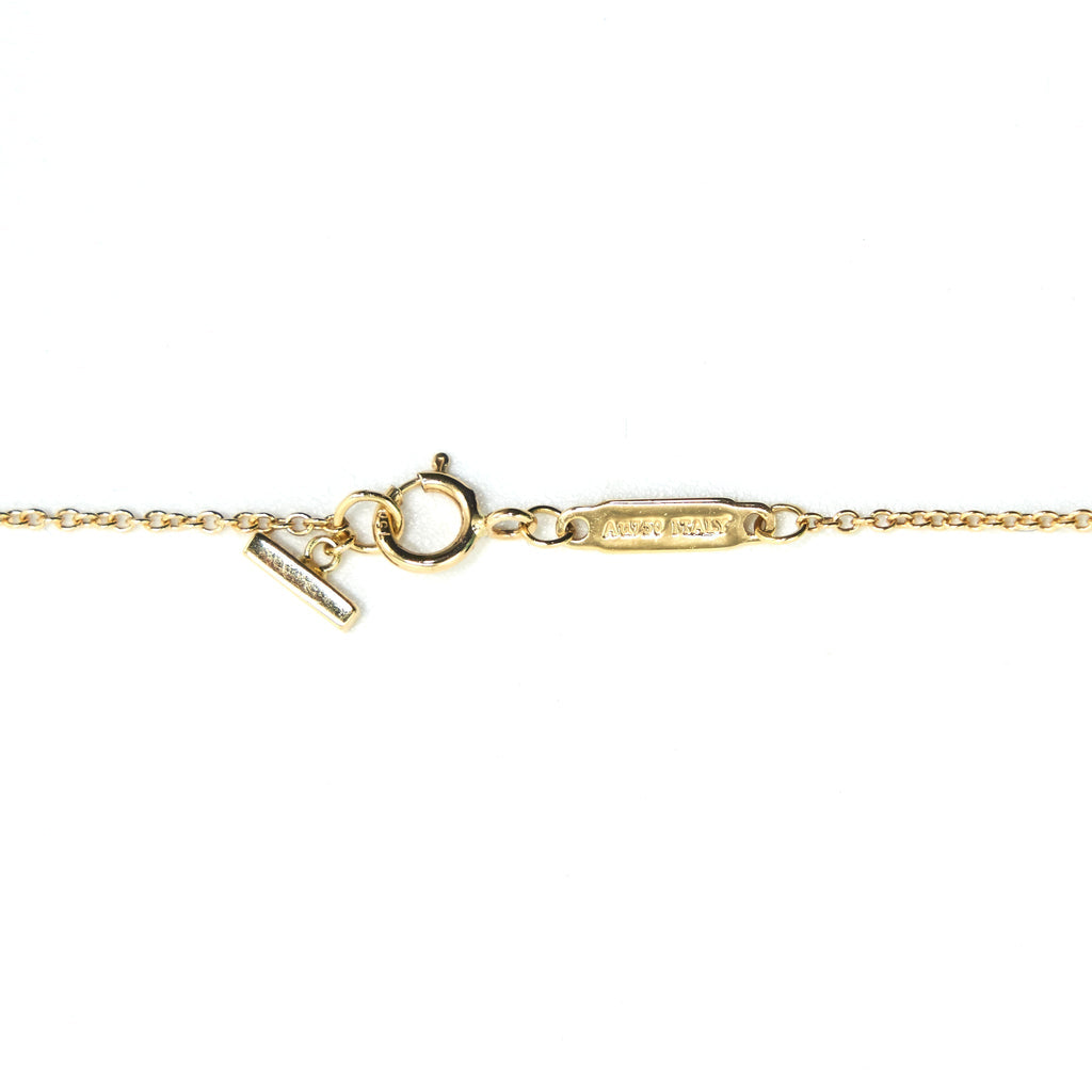 TIFFANY T SMILE PENDANT 18K GOLD WITH DIAMONDS