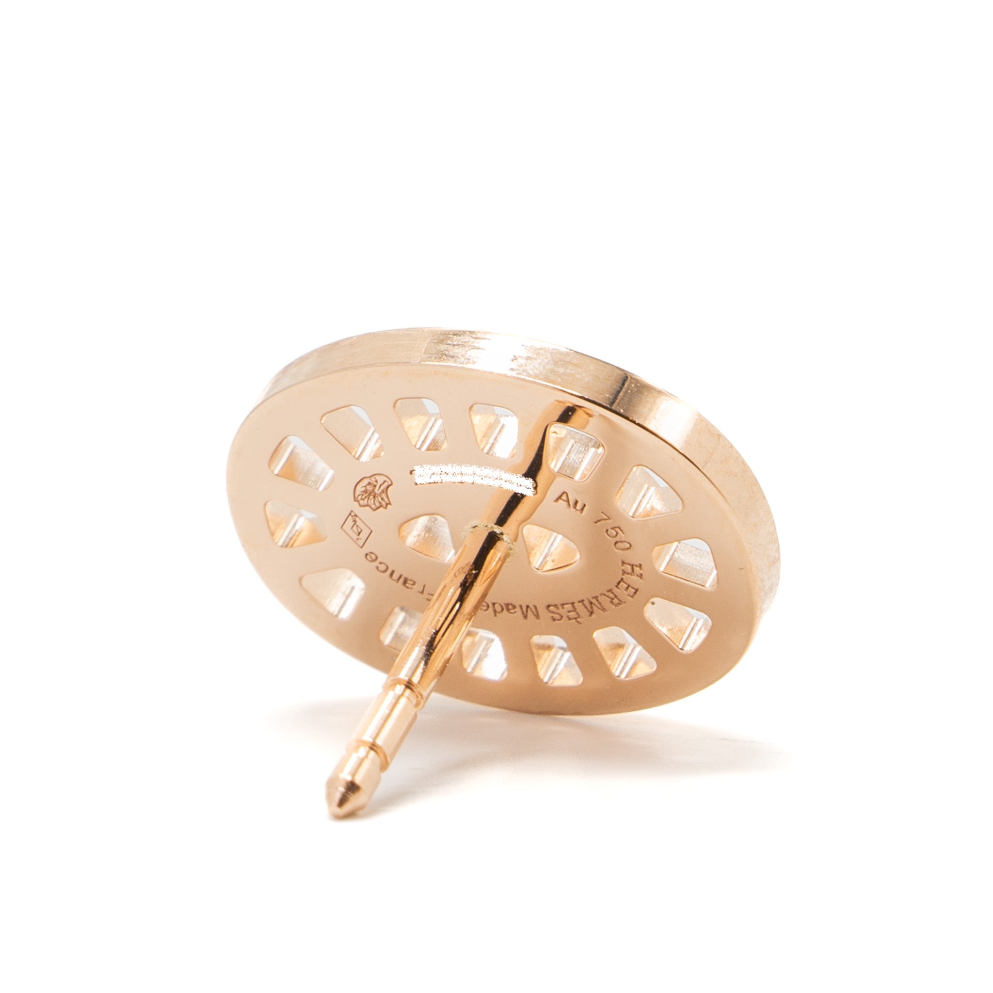 HERMES CHAINE D’ANCRE DIVINE STUD EARRINGS ROSE GOLD, DIAMONDS