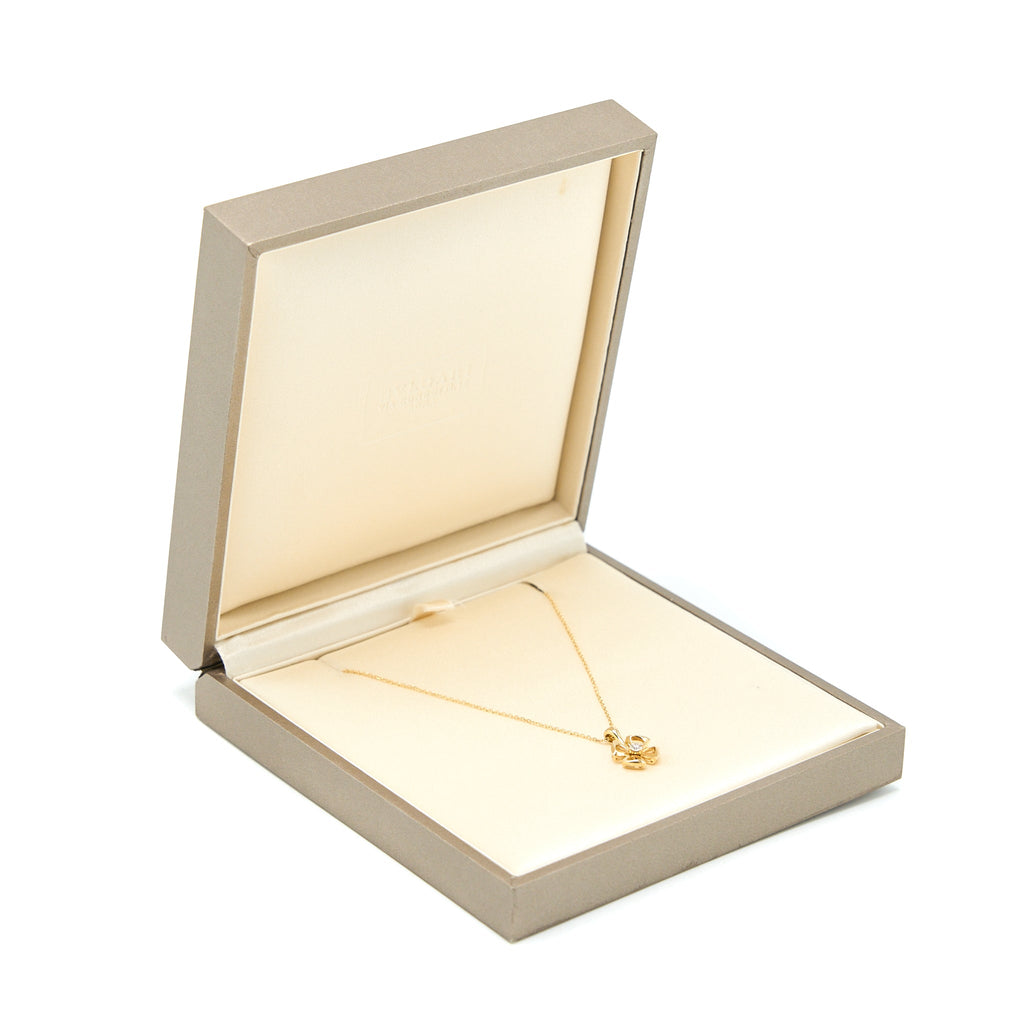 BVLGARI FOREVER NECKLACE YELLOW GOLD WITH ONE DIAMOND
