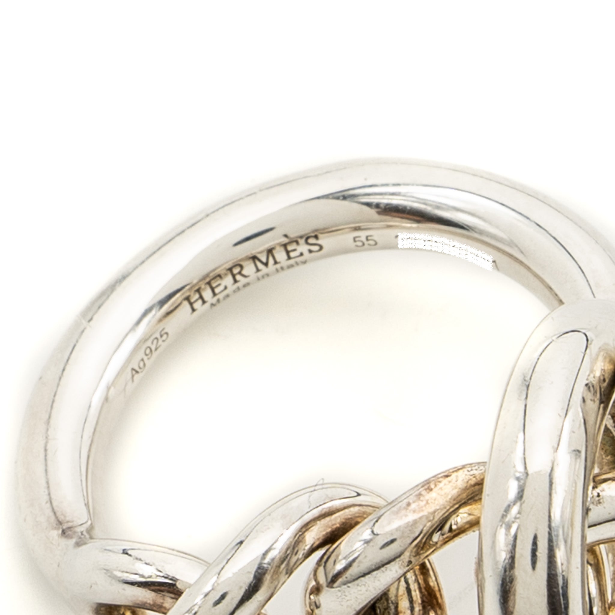HERMES CROISETTE RING SILVER
