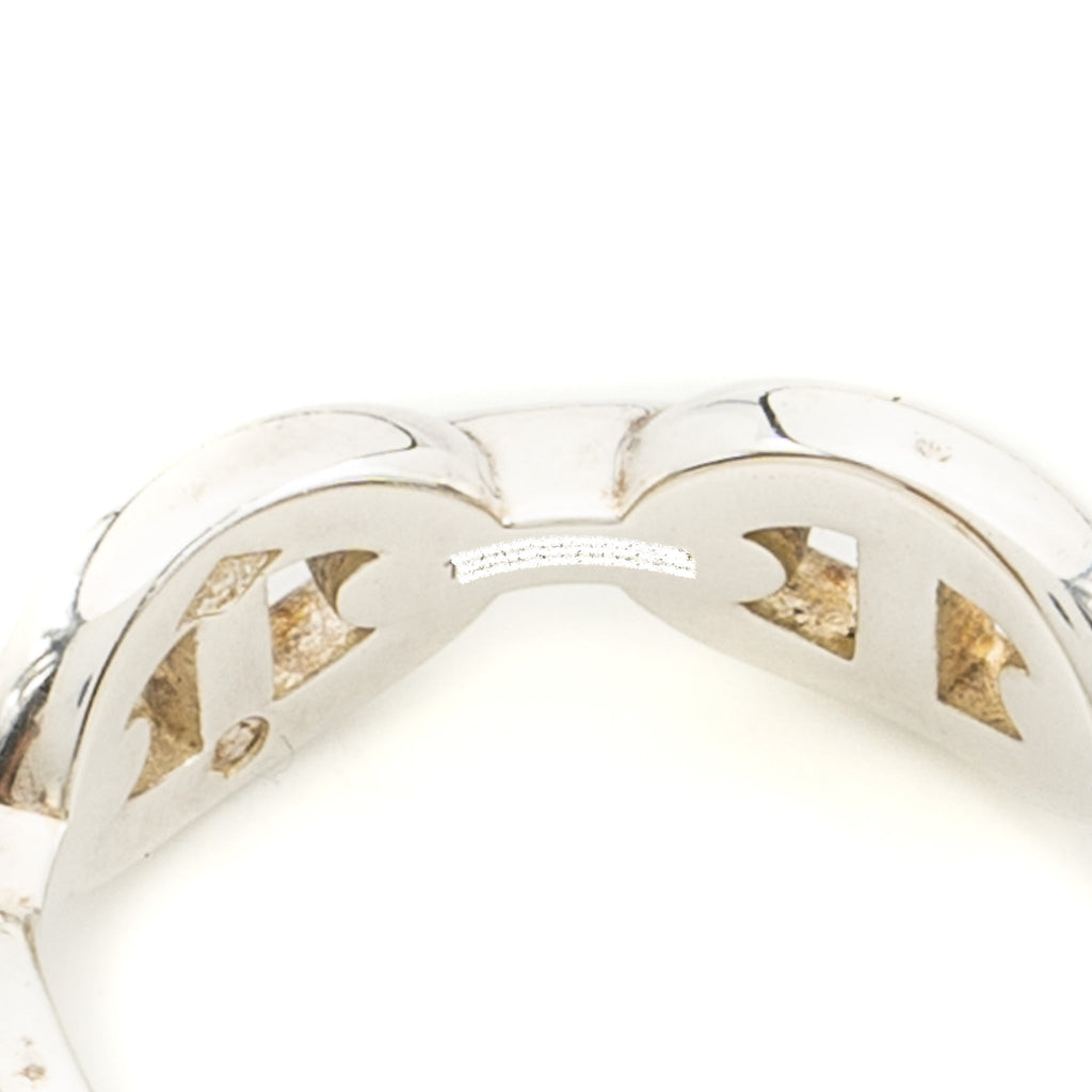 HERMES CHAINE D’ANCRE ENCHAINEE RING SILVER