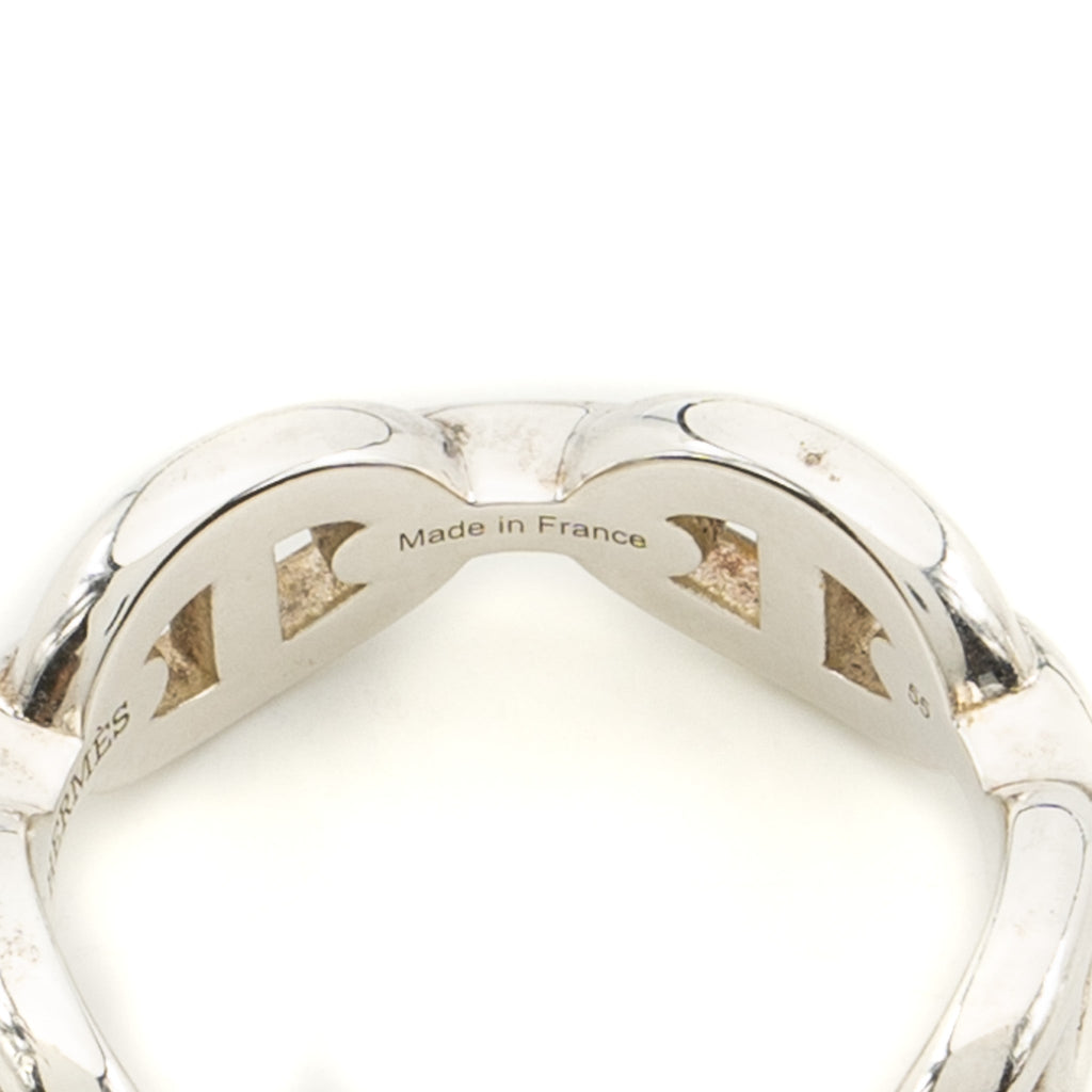 HERMES CHAINE D’ANCRE ENCHAINEE RING SILVER