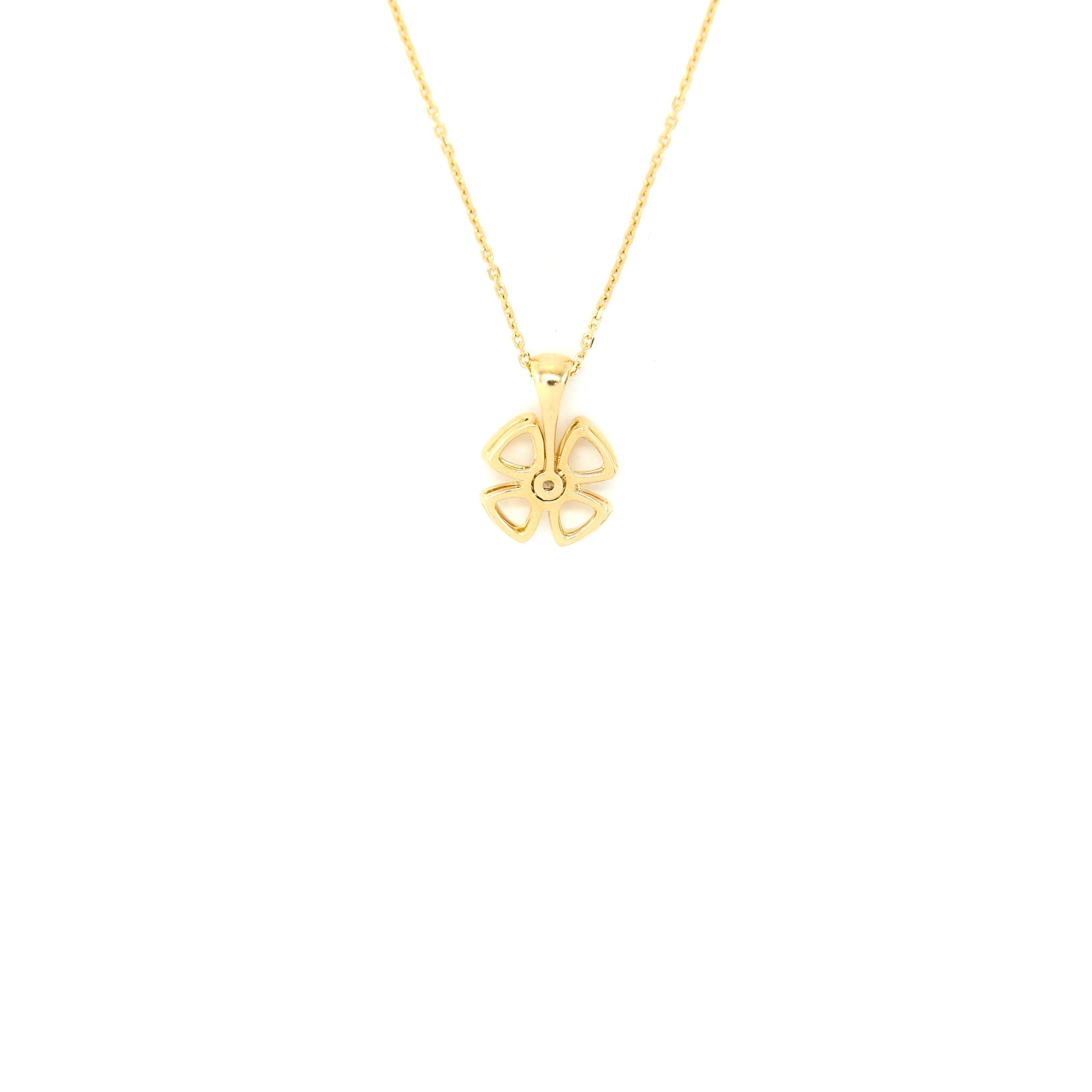 BVLGARI FOREVER NECKLACE YELLOW GOLD WITH ONE DIAMOND