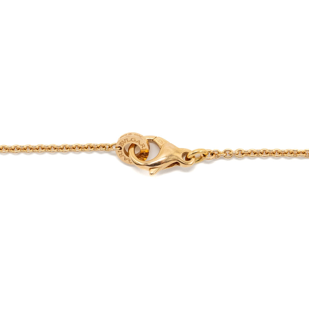 BVLGARI DOUBLE SIDED BVLGARI NECKLACE 18 KT ROSE GOLD / BLACK OYNX / MOTHER OF PEARL