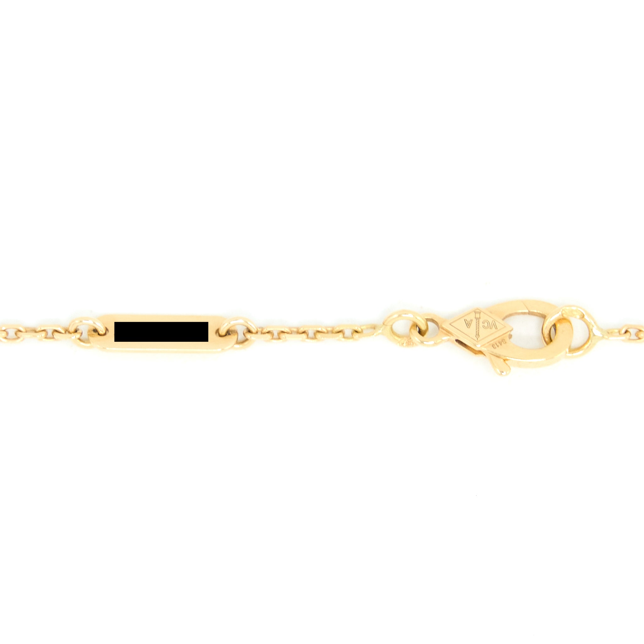 VAN CLEEF & ARPELS VINTAGE ALHAMBRA PENDANT MOTHER OF PEARL/YELLOW GOLD