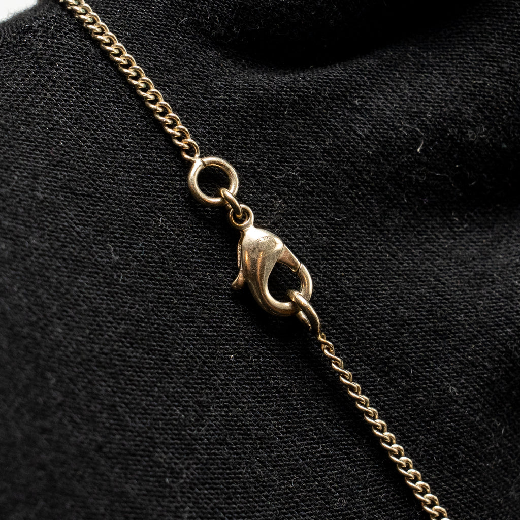CHANEL 13P LETTER DROPPED NECKLACE/CHOCKER LIGHT GOLD TONE