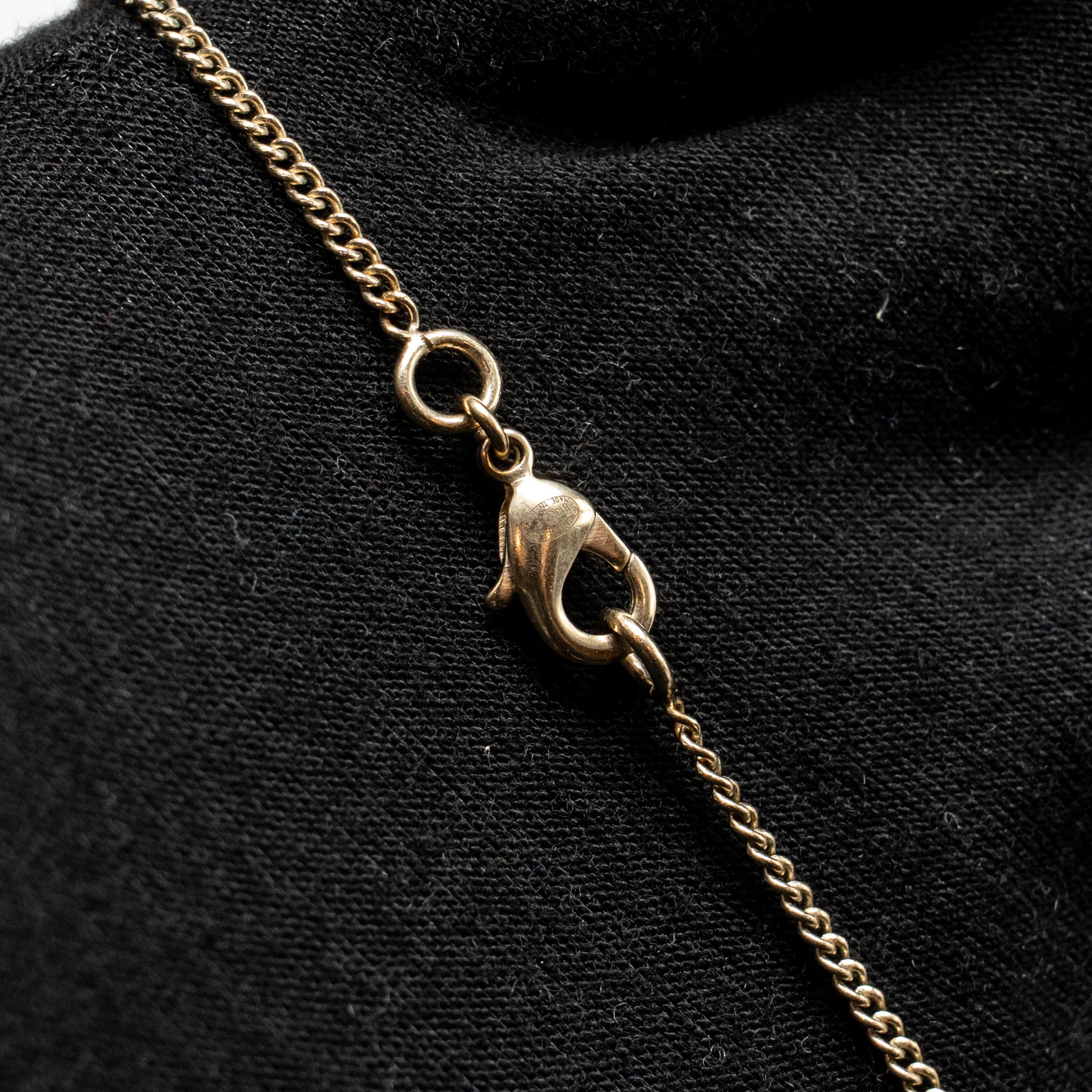 CHANEL 13P LETTER DROPPED NECKLACE/CHOCKER LIGHT GOLD TONE
