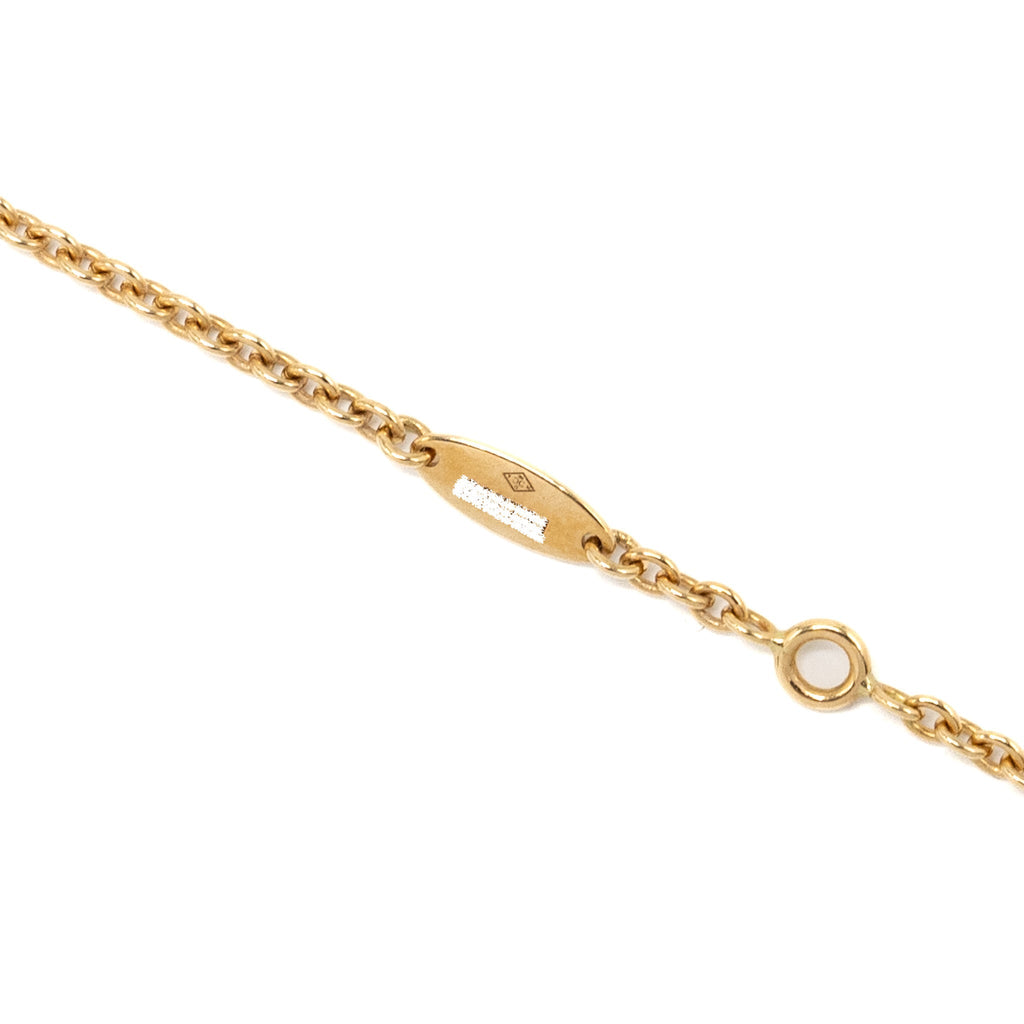 DIOR ROSE DES VENTS AND ROSE CELESTE NECKLACE YELLOW/WHITE GOLD/DIAMOND/MOTHER OF PEARL/ONYX