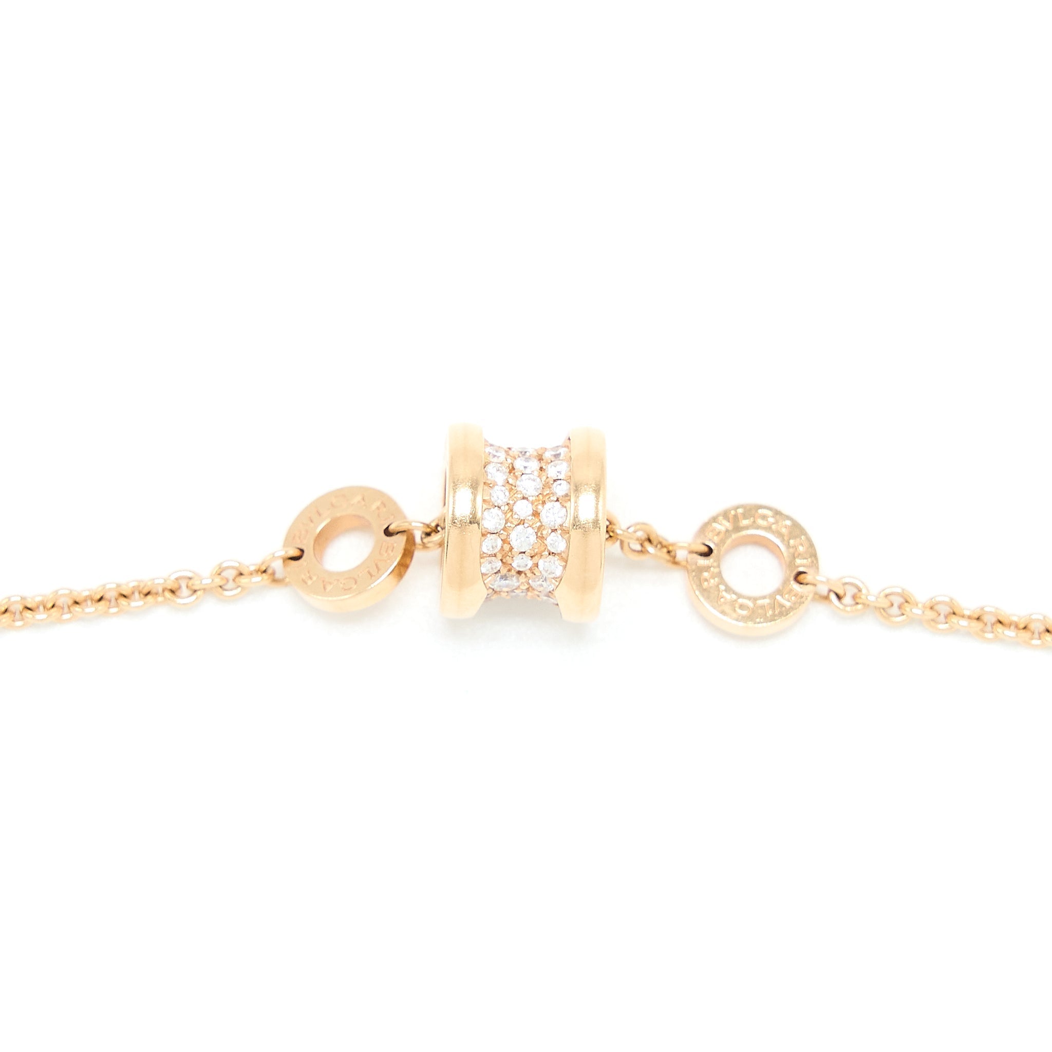 BVLGARI B.ZERO 1 BRACELET ROSE GOLD DIAMONDS