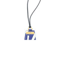 HERMES MONPETITKELLY PRINTED PENDANT SWIFT MULTICOLOURED GHW
