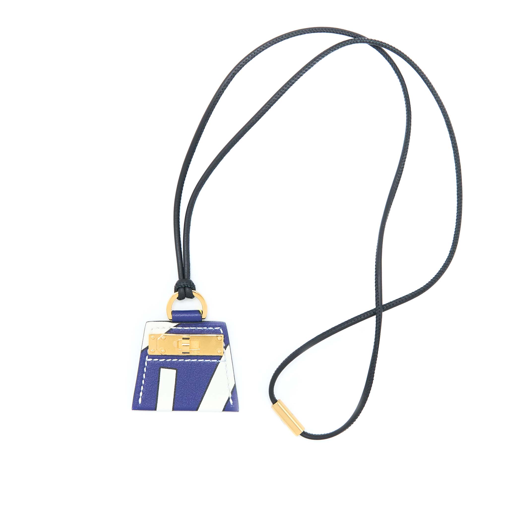 HERMES MONPETITKELLY PRINTED PENDANT SWIFT MULTICOLOURED GHW