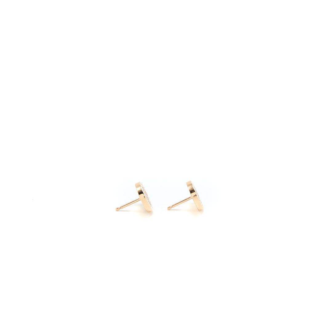 BVLGARI SINGLE EARRING ROSE GOLD DIAMONDS (SELL IN A SET)