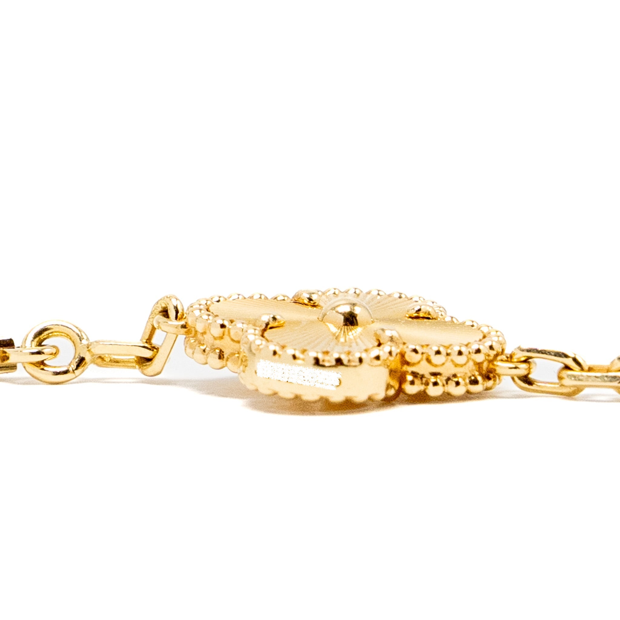 VAN CLEEF & ARPELS VINTAGE ALHAMBRA BRACELET, 5 MOTIFS 18K YELLOW GOLD