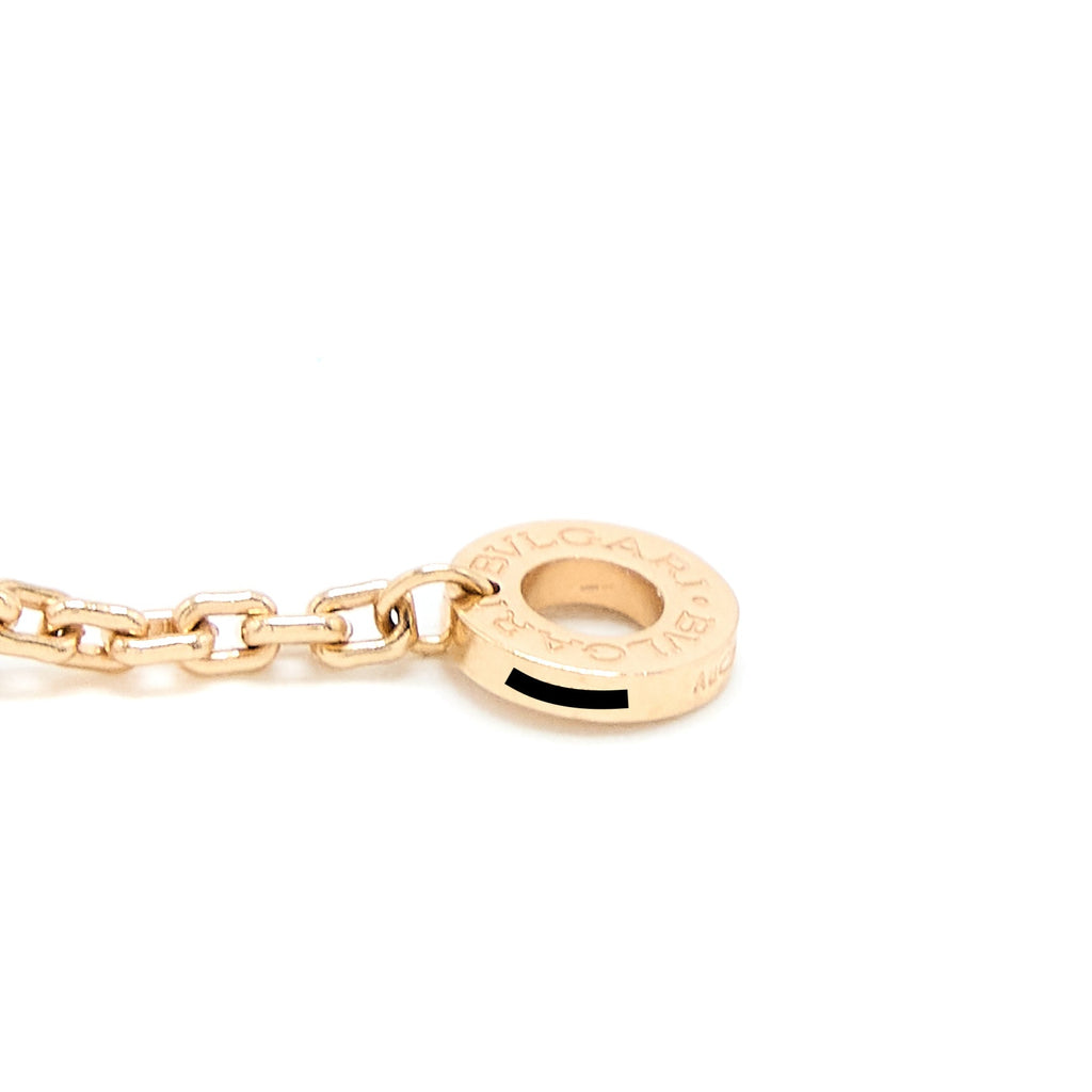 BVLGARI SERPENTI VIPER NECKLACE ROSE GOLD DIAMONDS
