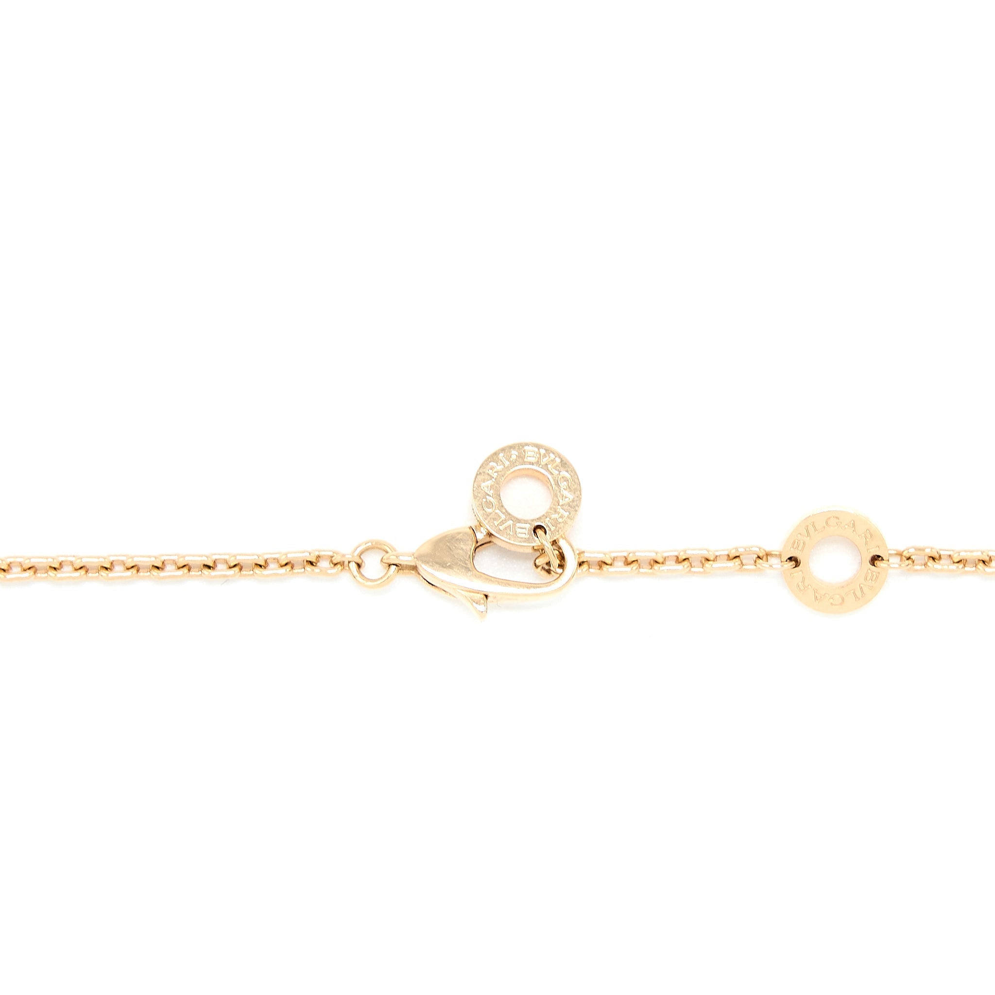 BVLGARI SERPENTI VIPER NECKLACE ROSE GOLD DIAMONDS