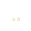 CHANEL CAMELLIA EARRINGS PEARL LIGHT GOLD TONE