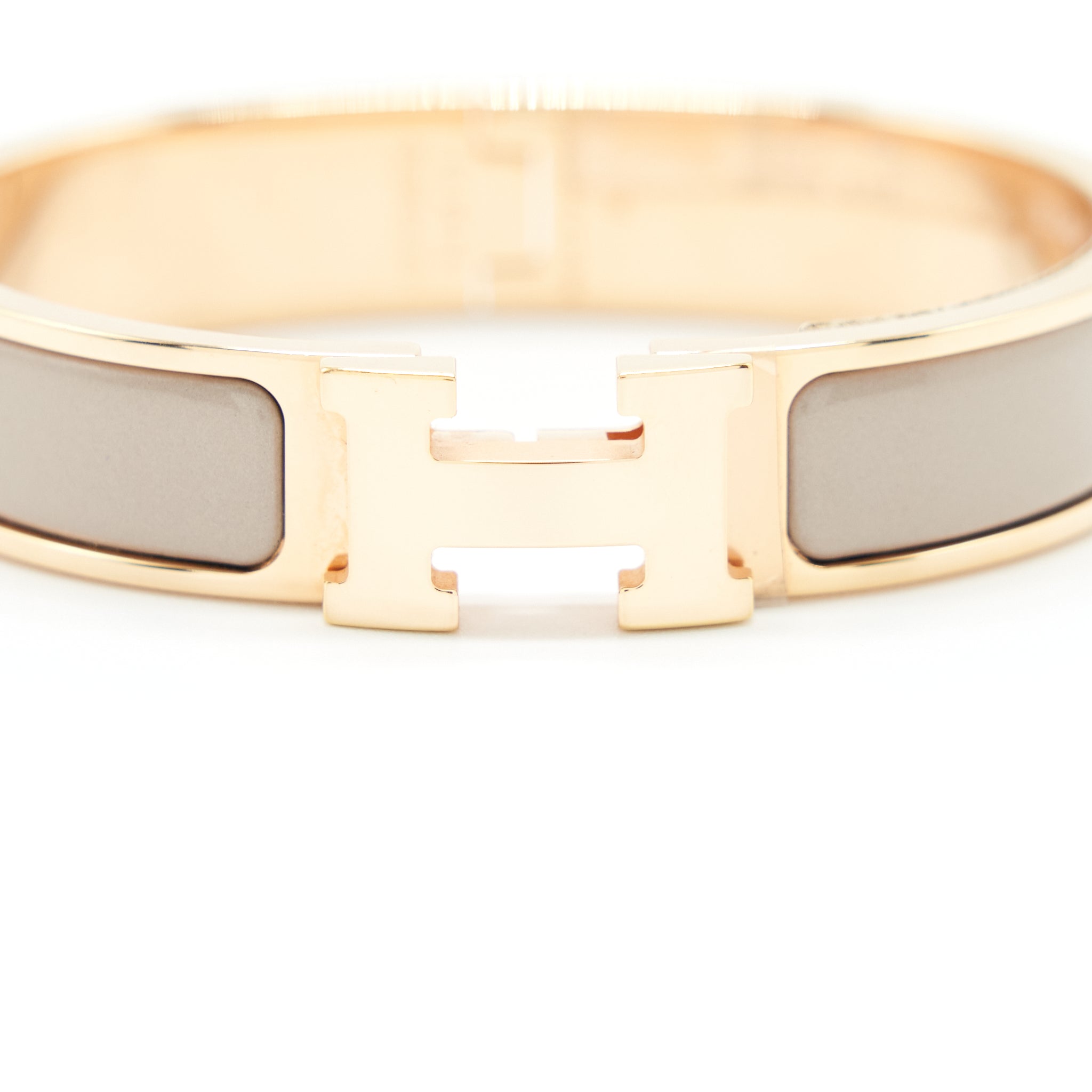 HERMES CLIC H BRACELET MARRON GLACÉ RGHW
