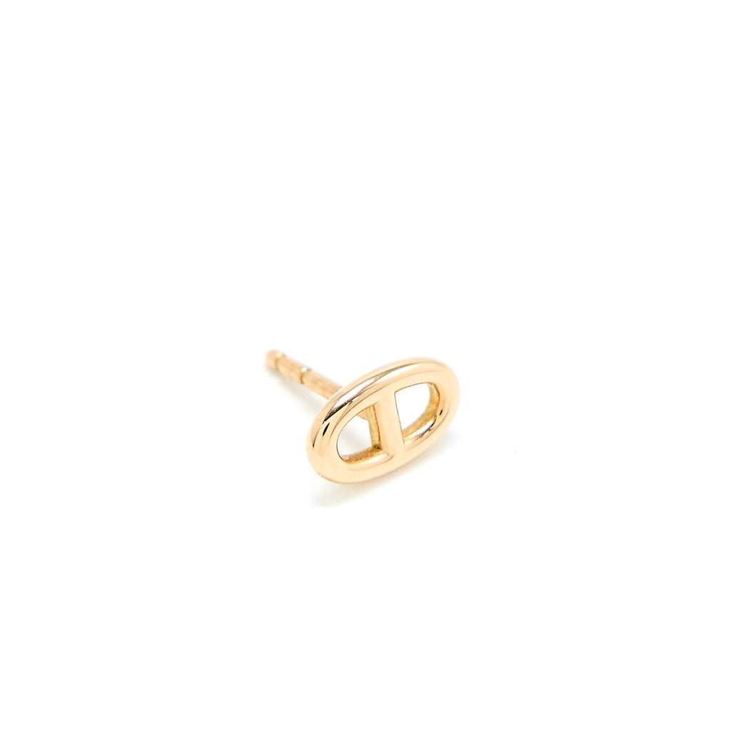 HERMES CHAINE D’ANCRE EARRINGS ROSE GOLD