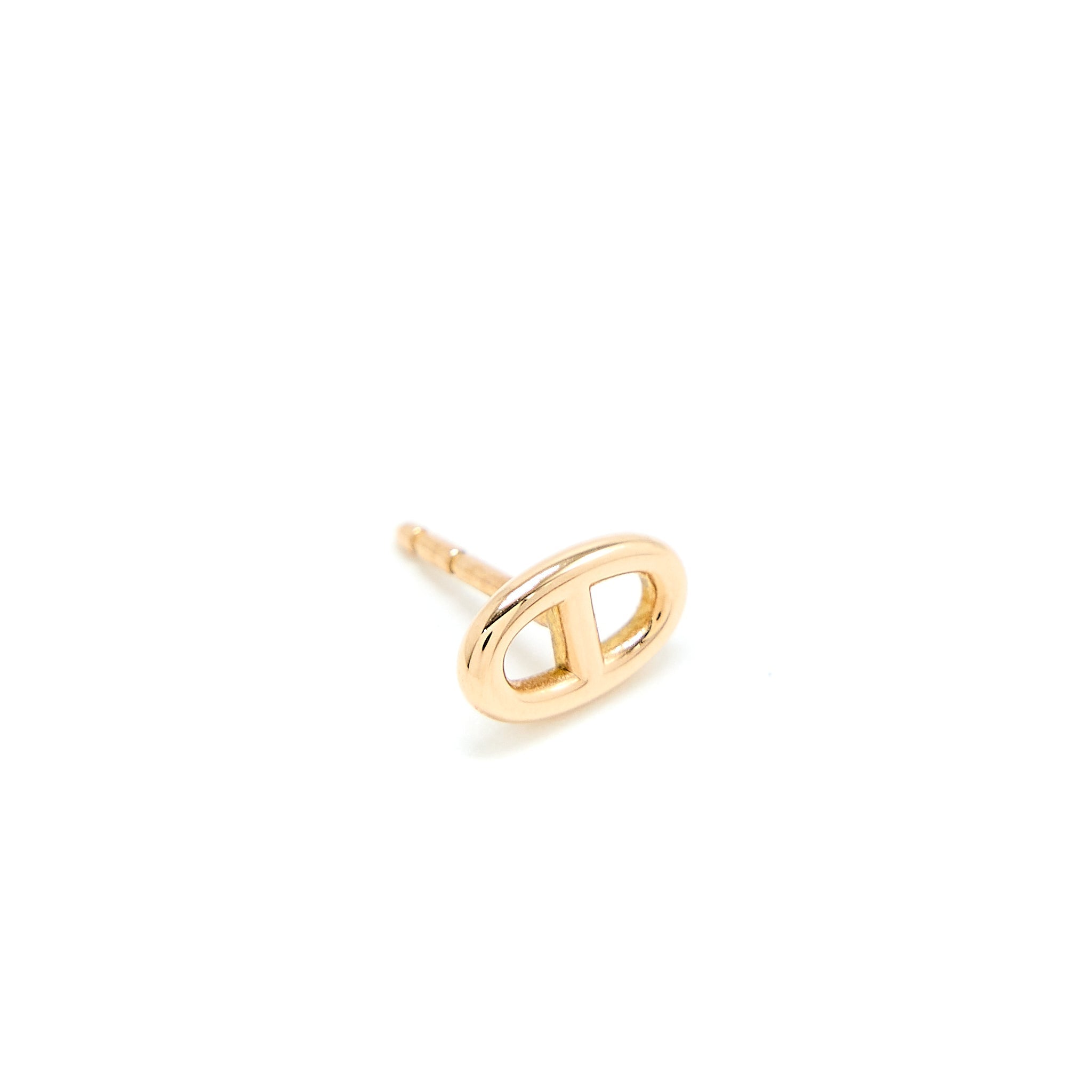 HERMES CHAINE D’ANCRE EARRINGS ROSE GOLD