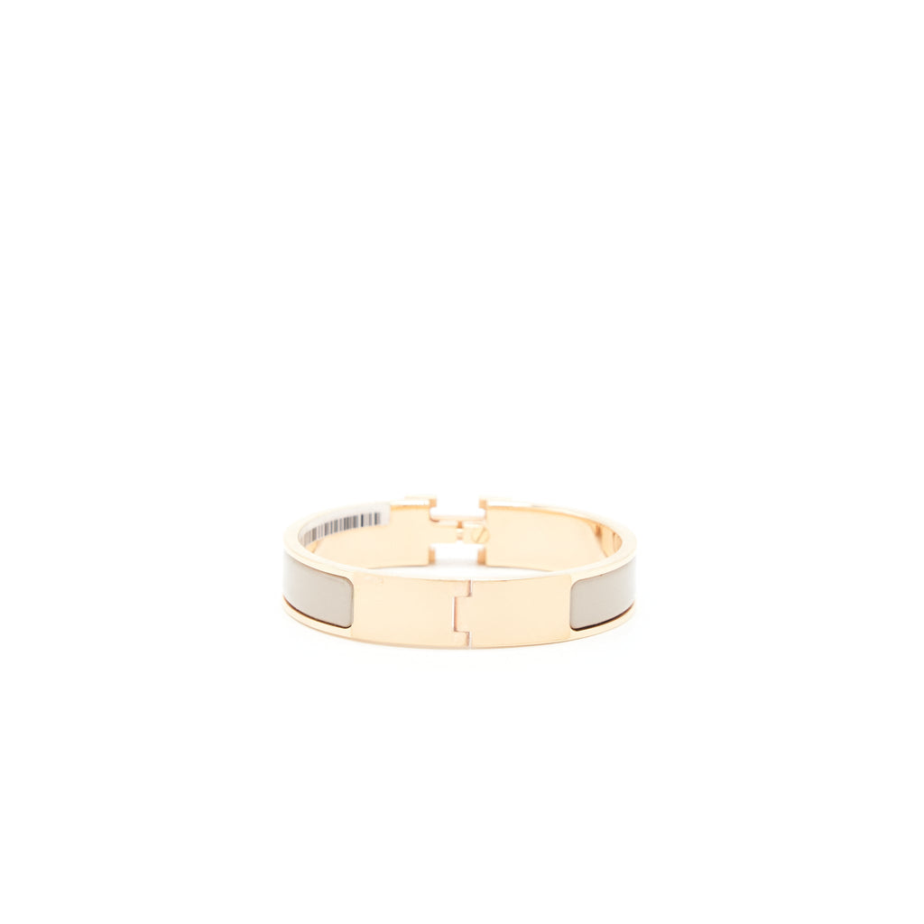 HERMES CLIC H BRACELET MARRON GLACÉ RGHW