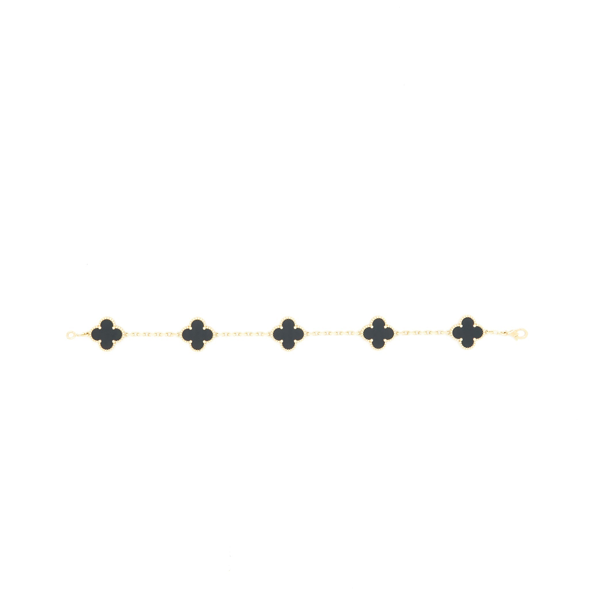 VAN CLEEF & ARPELS ALHAMBRA BRACELET 5 MOTIFS YELLOW GOLD