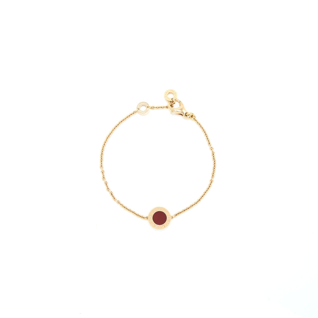 BVLGARI BRACELET CARNELIAN/MOTHER OF PEARL ROSE GOLD