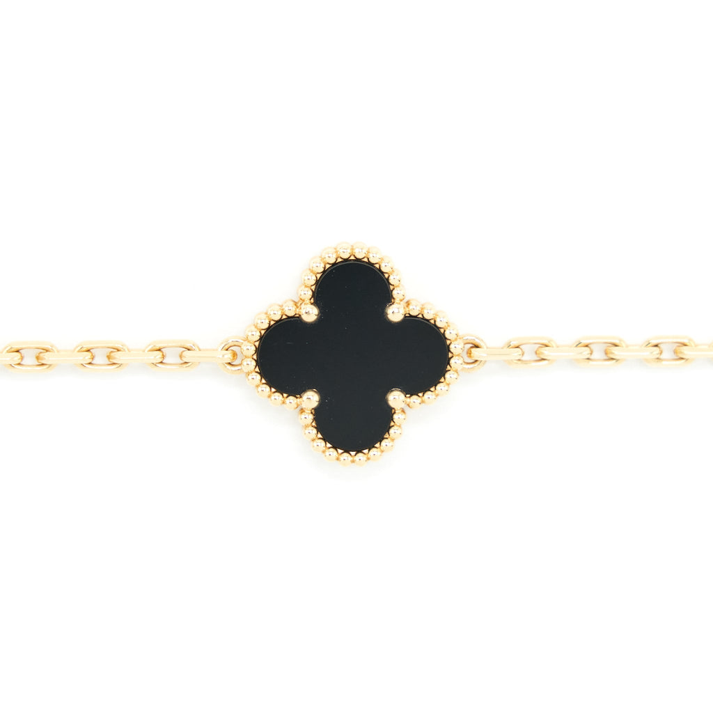 VAN CLEEF & ARPELS ALHAMBRA BRACELET 5 MOTIFS YELLOW GOLD