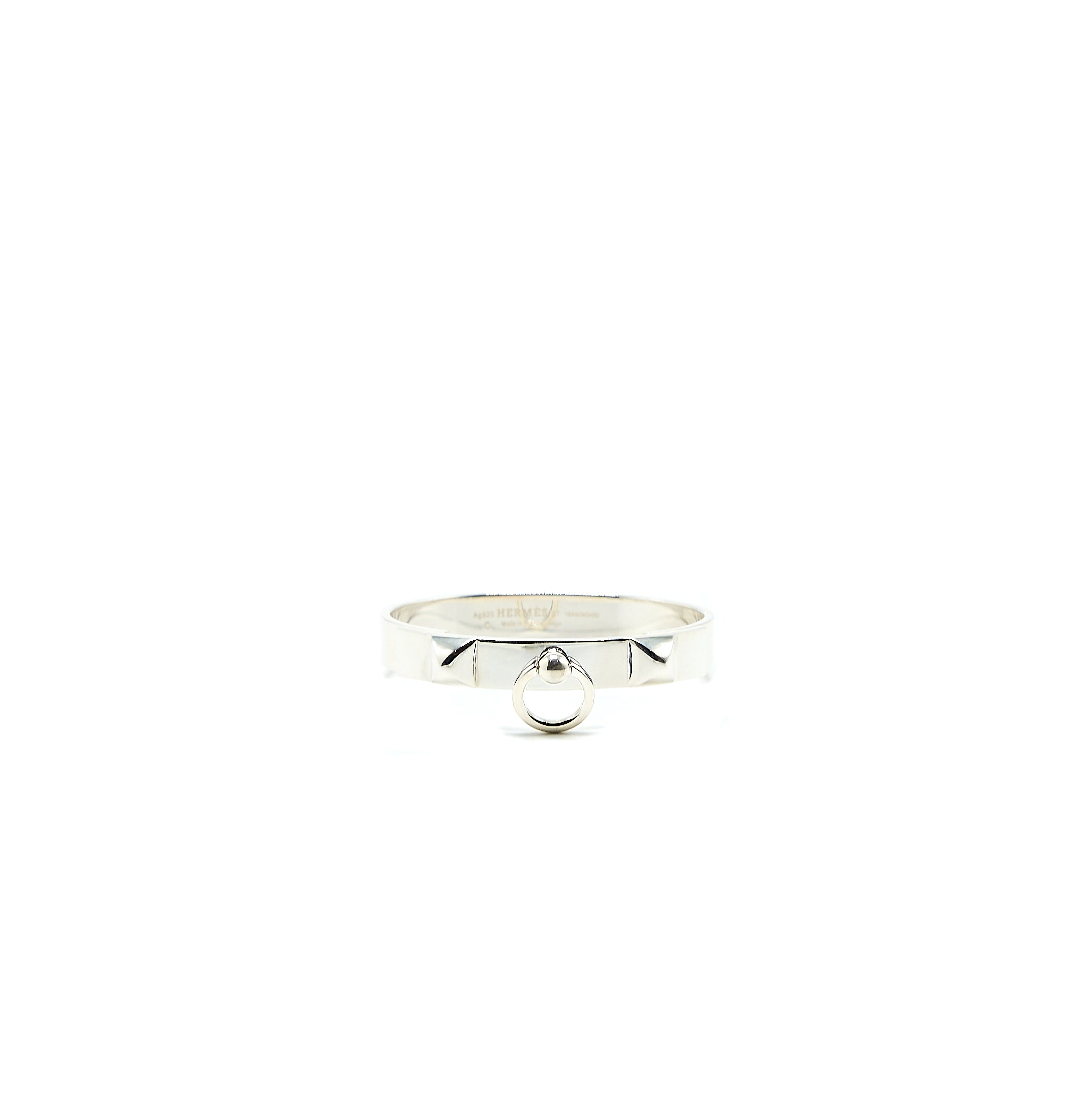 HERMES COLLIER DE CHIEN BRACELET IN STERLING SILVER