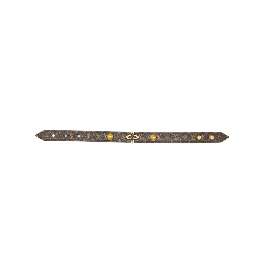 LOUIS VUITTON BLOOMING BRACELET MONOGRAM CANVAS GHW