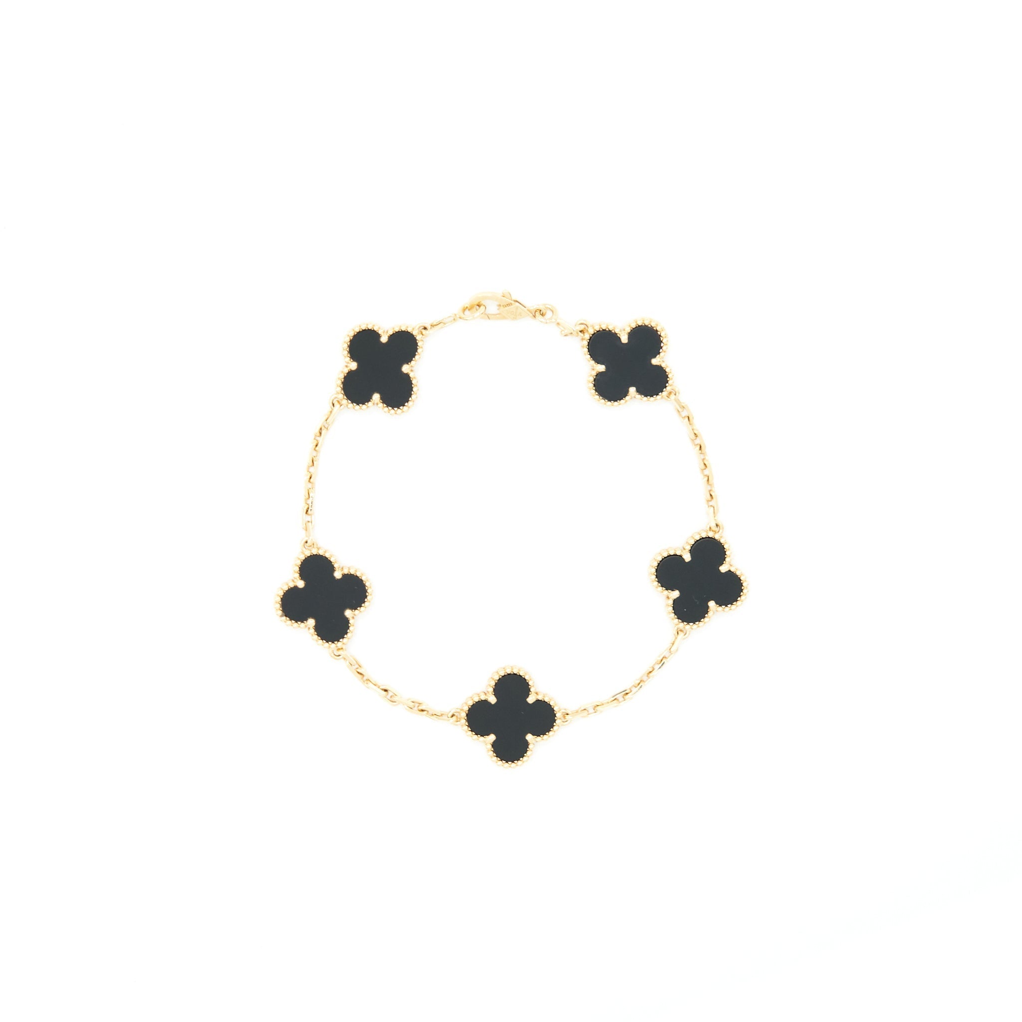 VAN CLEEF & ARPELS ALHAMBRA BRACELET 5 MOTIFS YELLOW GOLD