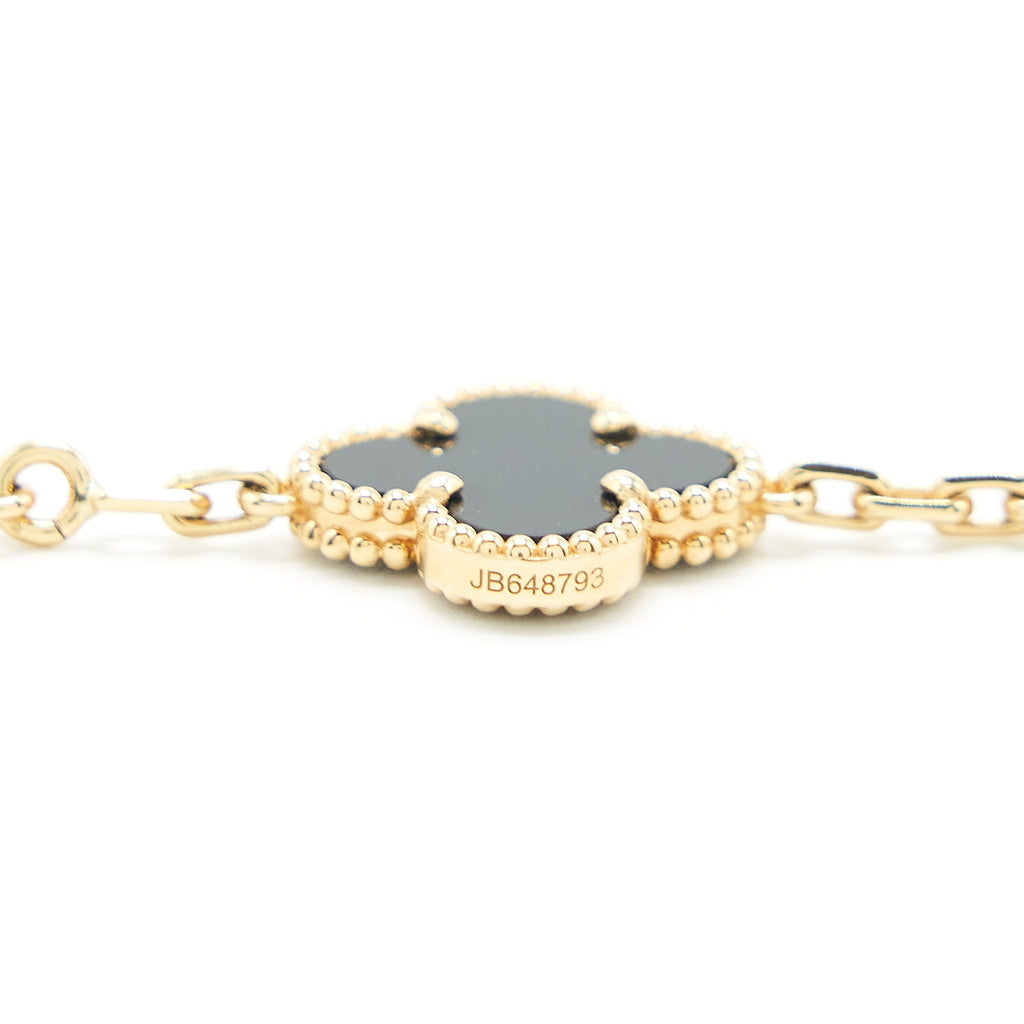 VAN CLEEF & ARPELS ALHAMBRA BRACELET 5 MOTIFS YELLOW GOLD