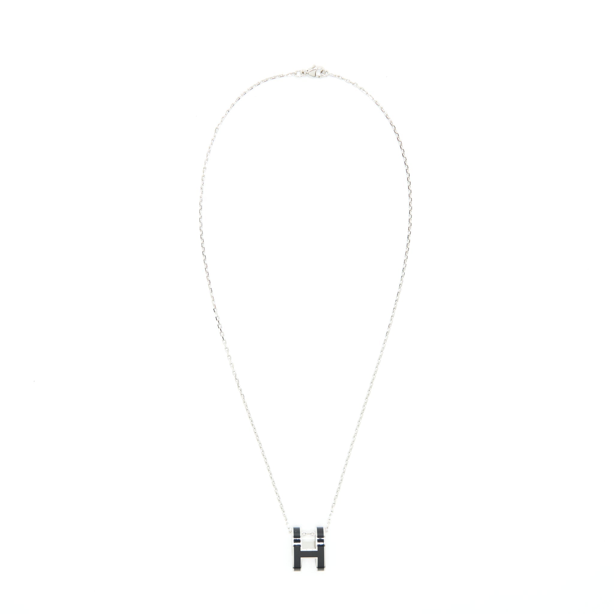 HERMES POP H PENDANT BLACK SHW