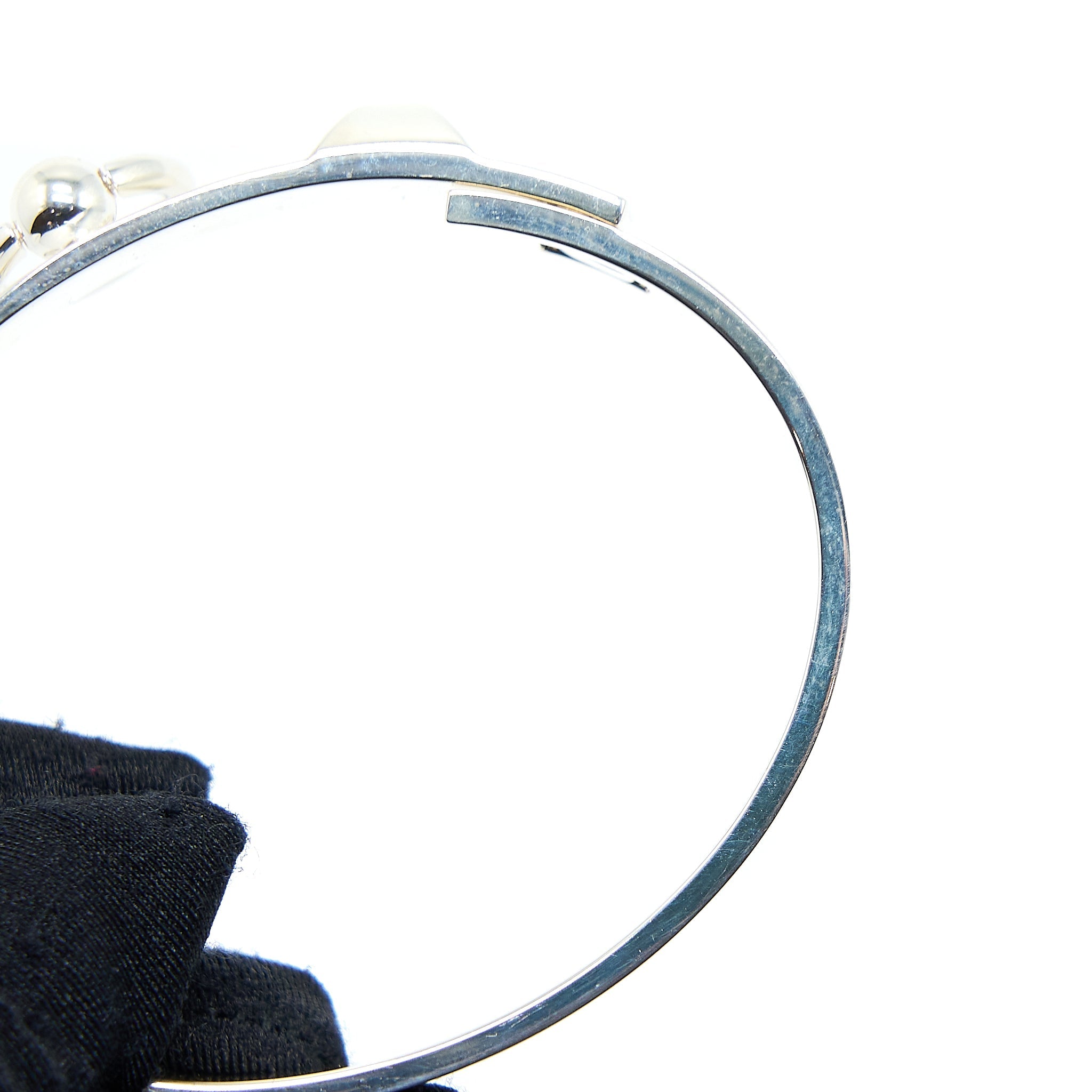HERMES COLLIER DE CHIEN BRACELET IN STERLING SILVER